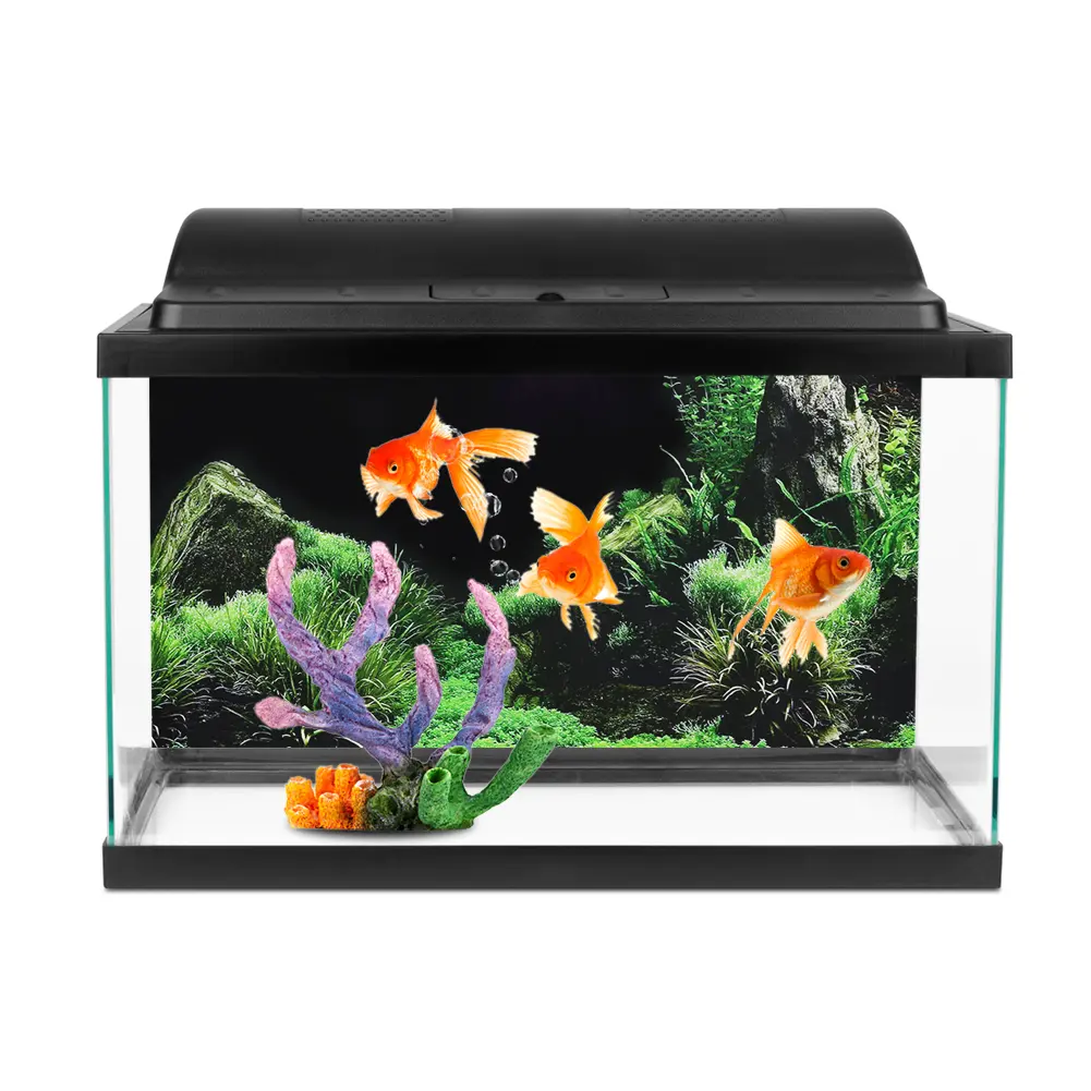 Aquarium Background Sticker Fish  Sticker Aquarium Fish  Seafloor Water Grass Background Decoration Painting PVC Sticker
