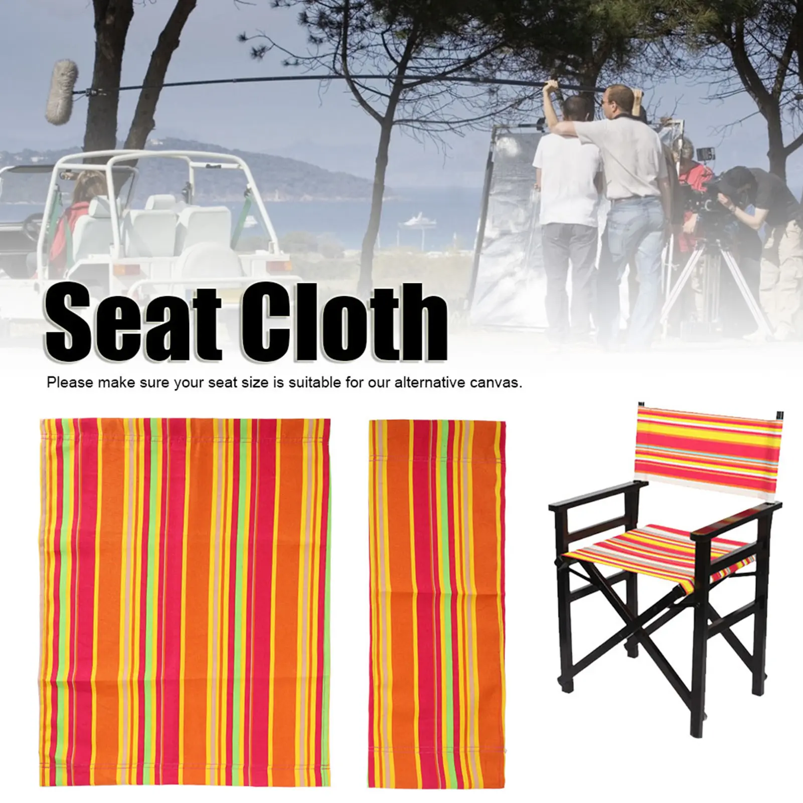 1 Set Director Chair  Replacement  Cloth Home Supplies Furniture Accessories Chair  Cover Chair Cloth  Cloth