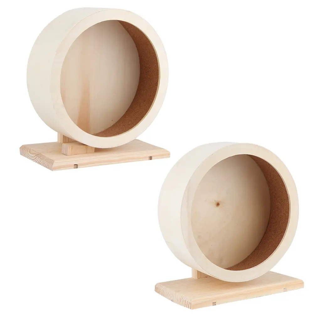 Hamster House Wooden Hamster  Hamster  Hamster Small Pets Wooden House Funny Wheel Running Rest  Playing Exercise