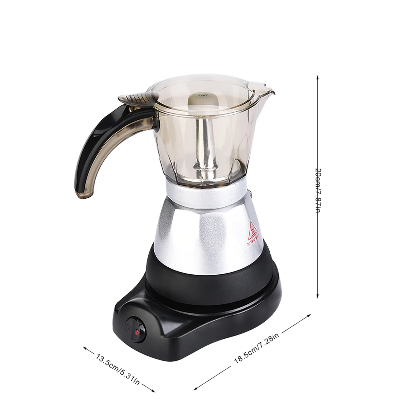 Coffee Maker Large Capacity Electric  Pot Stovetop  Coffee Maker Coffee Percolator(EU Plug) Stovetop  Maker