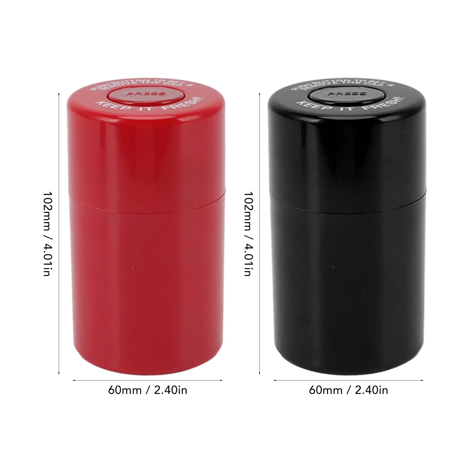 Round Plastic Airtight Stash Jar Smell Proof  Herb Storage Case Sealed  Container for Outdoor Travel Herb Stash Box