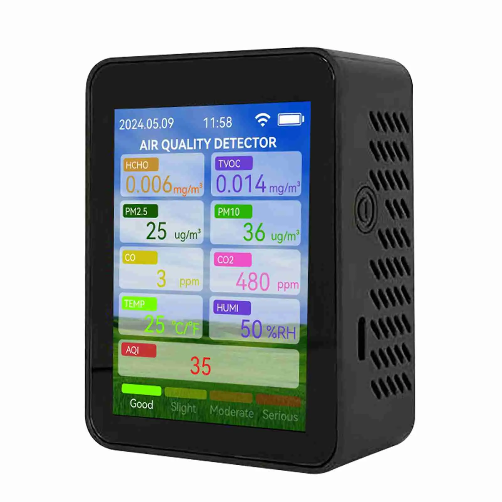 Multifunctional Air Quality Detector PM2.5 CO CO2 Temperature Humidity Air Quality Monitor Tuya Wifi CO2 Detect Meter  Tester