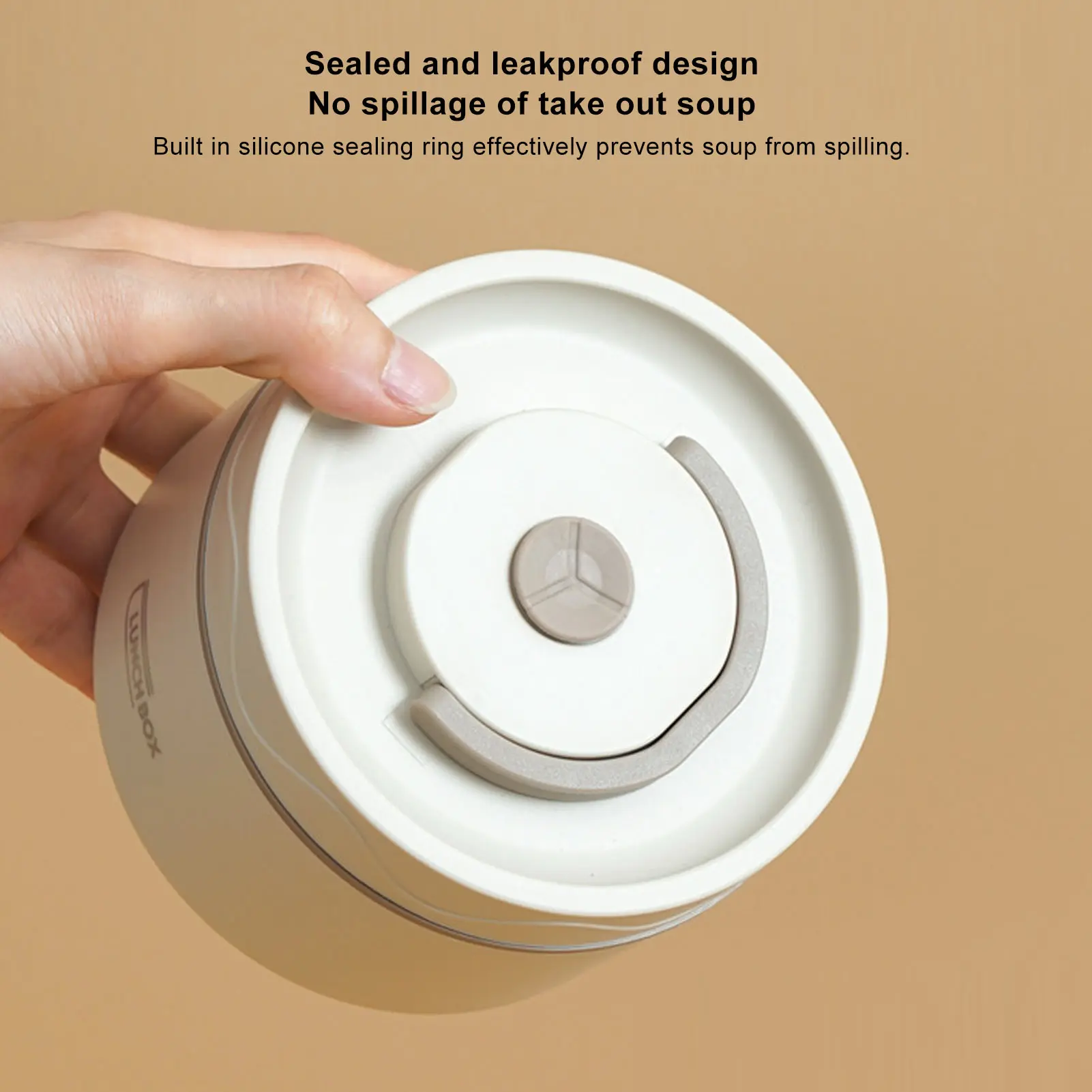 Thermal  Box 304 Stainless Steel Safe Portable Multifunction Round Insulated Food Container with Thermal Bag for Work