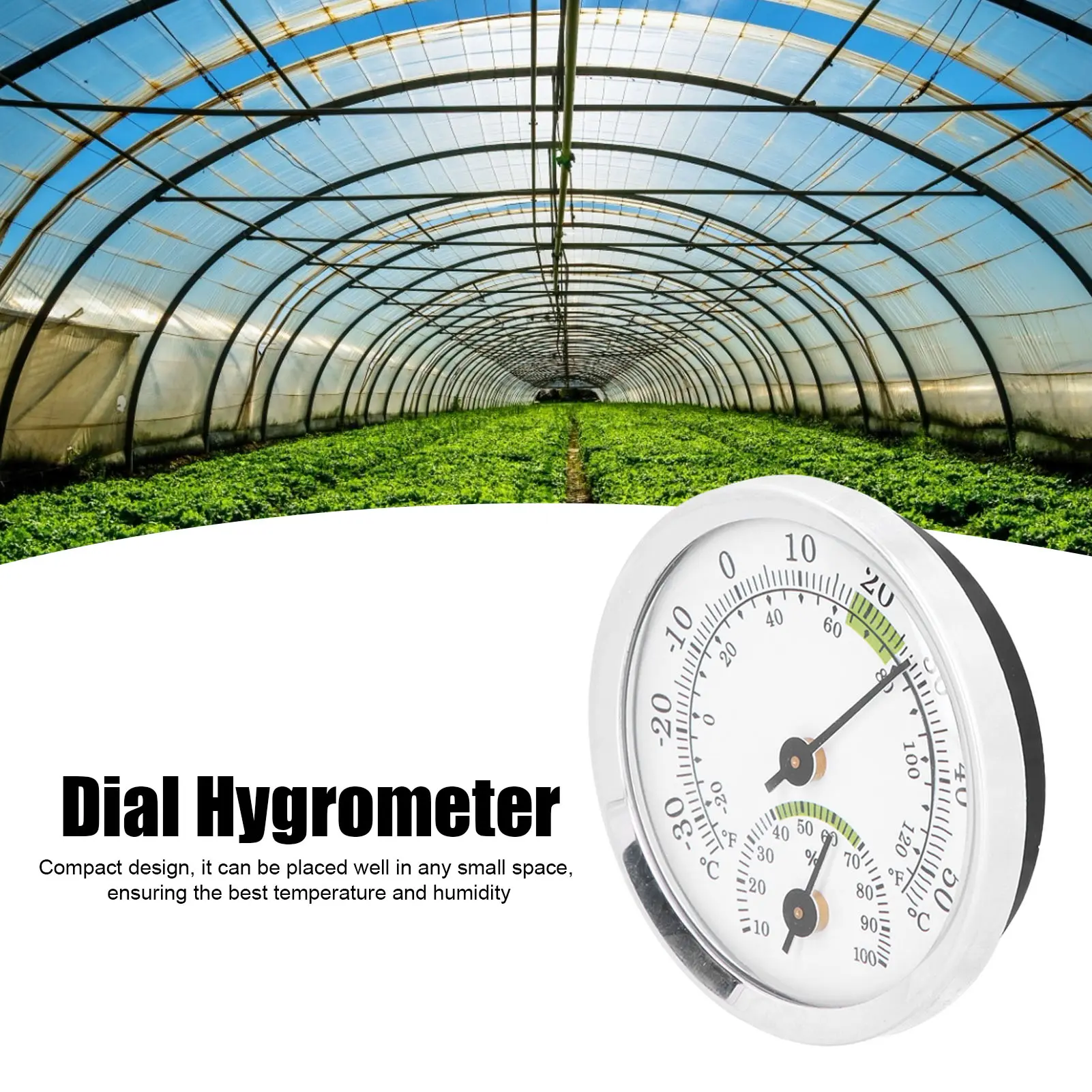 Hygrometer  Type Thermometer Hygrometer Mini Hygrometer for Humidors Greenhouse Garden Home Safe Temperature Humidity Meter