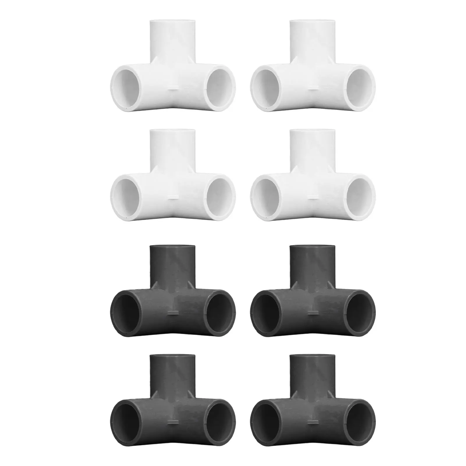 PVC Elbow Fittings 3 Way Pipe Fittings PVC Plastic Right Angle Tee Corner Connector 20mm Inner Diameter PVC Pipe Connector