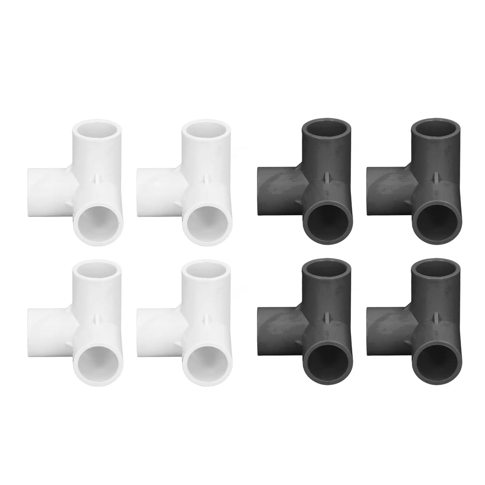 PVC Elbow Fittings 3 Way Pipe Fittings PVC Plastic Right Angle Tee Corner Connector 20mm Inner Diameter PVC Pipe Connector