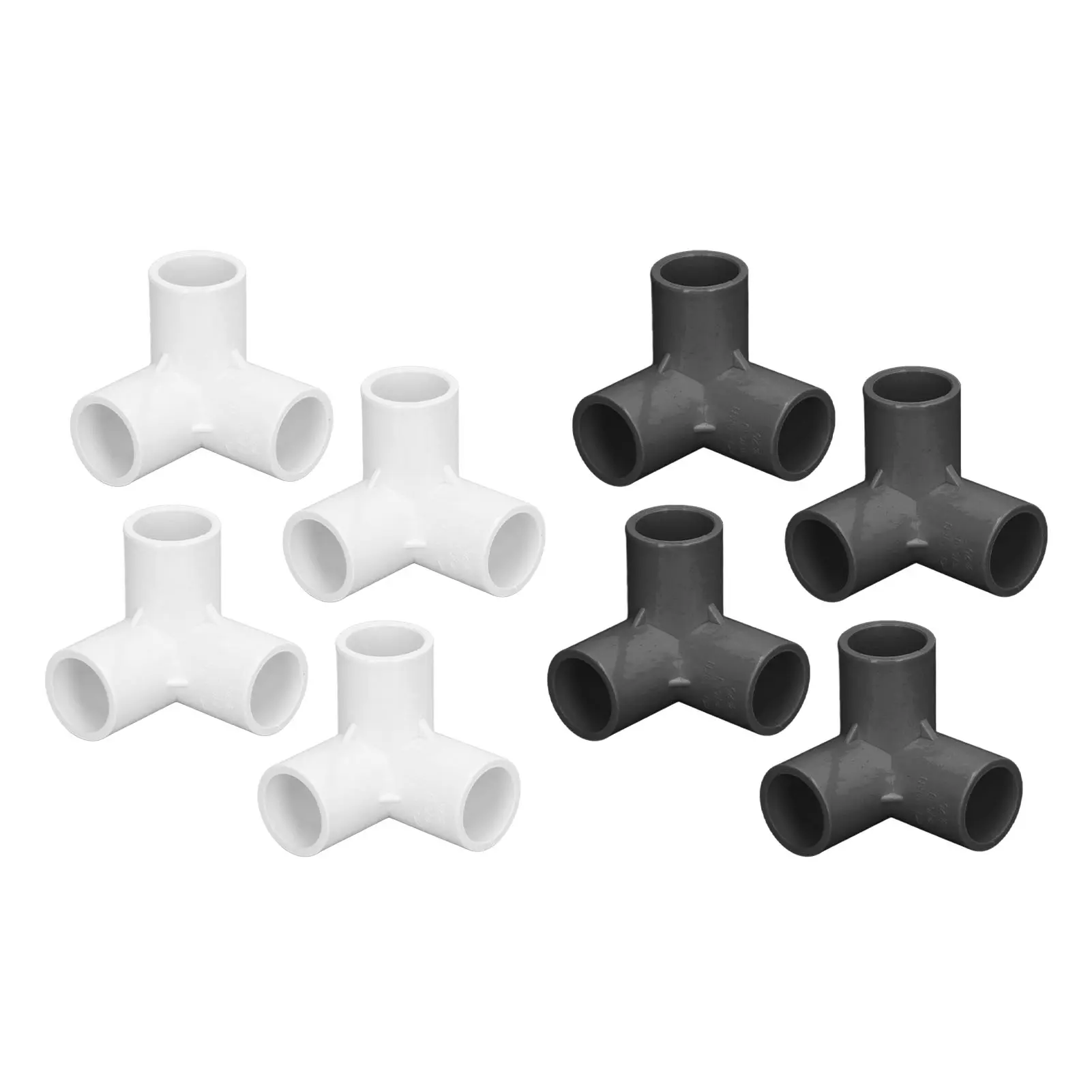 PVC Elbow Fittings 3 Way Pipe Fittings PVC Plastic Right Angle Tee Corner Connector 20mm Inner Diameter PVC Pipe Connector