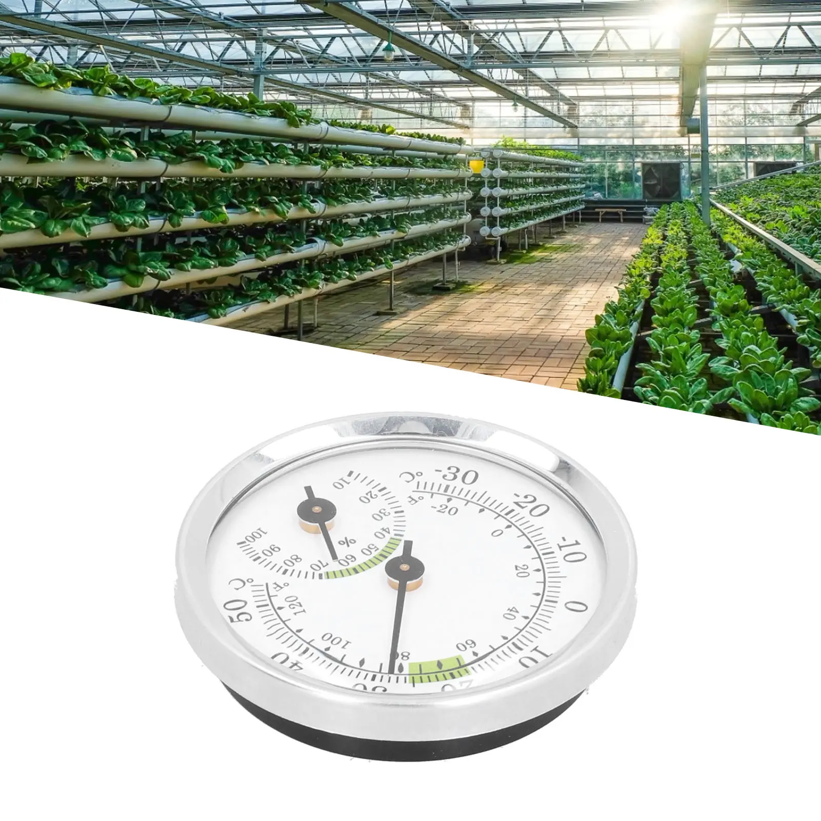 Hygrometer  Type Thermometer Hygrometer Mini Hygrometer for Humidors Greenhouse Garden Home Safe Temperature Humidity Meter