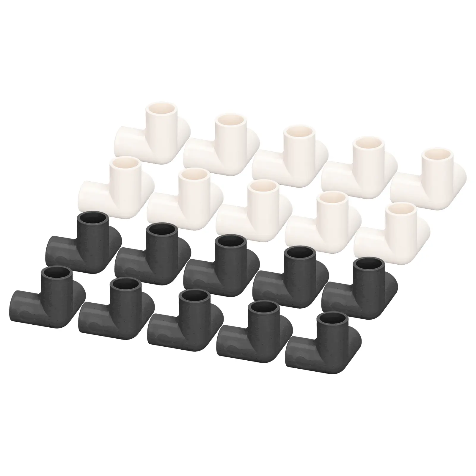 3 Way Pipe Fittings PVC Plastic Tee Fitting Elbow Corner Connector 25mm Inner Diameter 1in Tee PVC Fittings