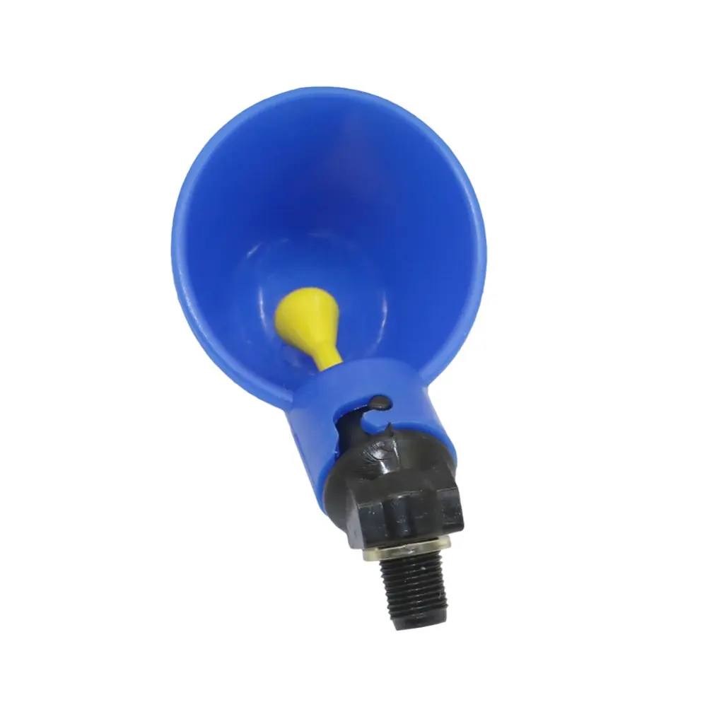4 PCS Automatic Quail Drinker Chicken Waterer Bowl With Yellow Nipple Farm poultry drinking water system