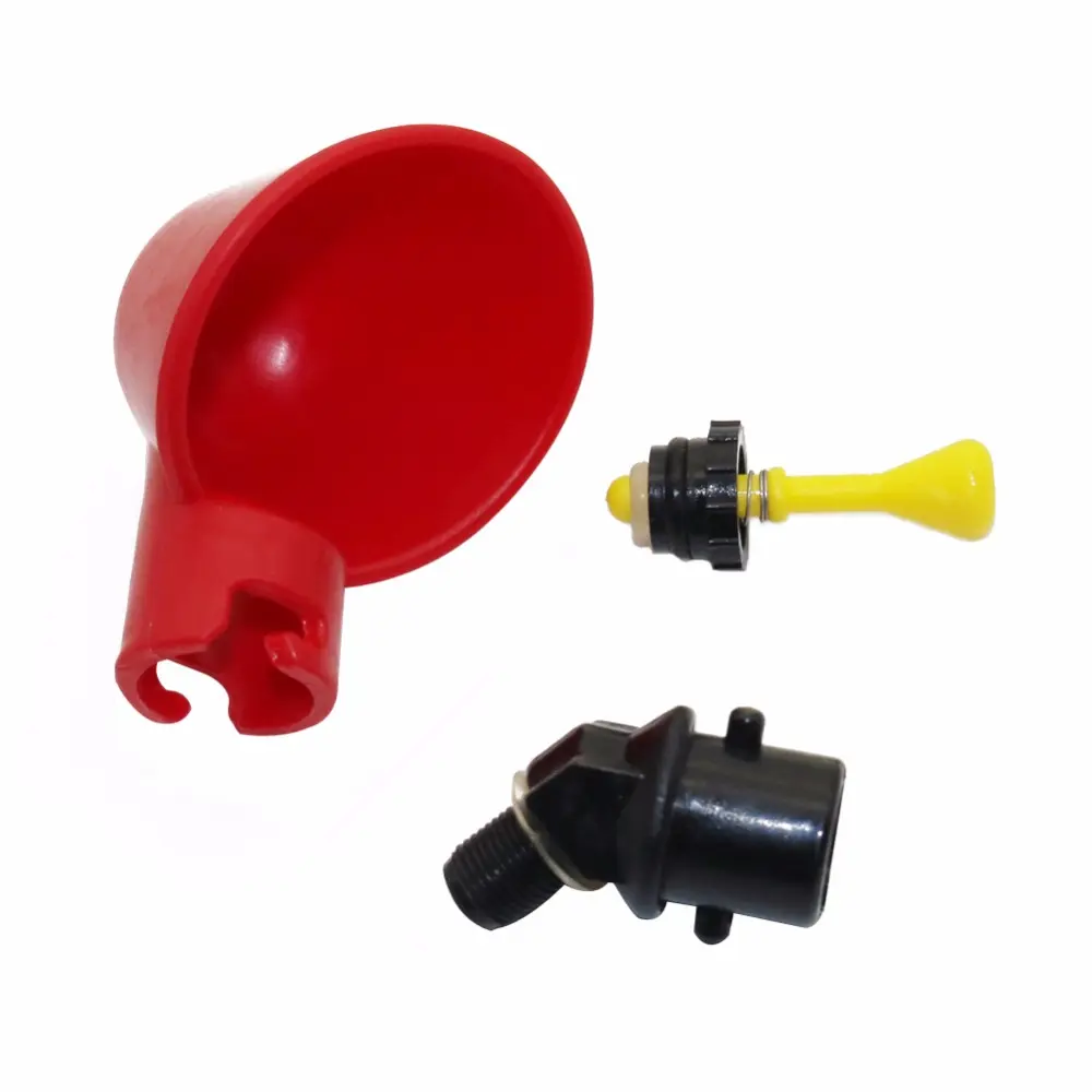 4 PCS Automatic Quail Drinker Chicken Waterer Bowl With Yellow Nipple Farm poultry drinking water system