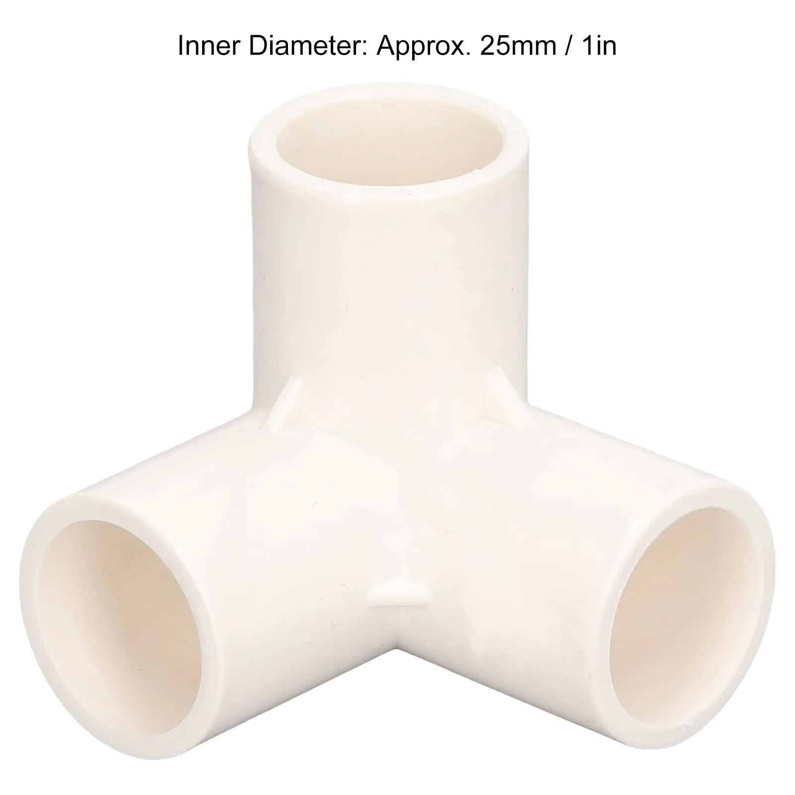 3 Way Pipe Fittings PVC Plastic Tee Fitting Elbow Corner Connector 25mm Inner Diameter 1in Tee PVC Fittings