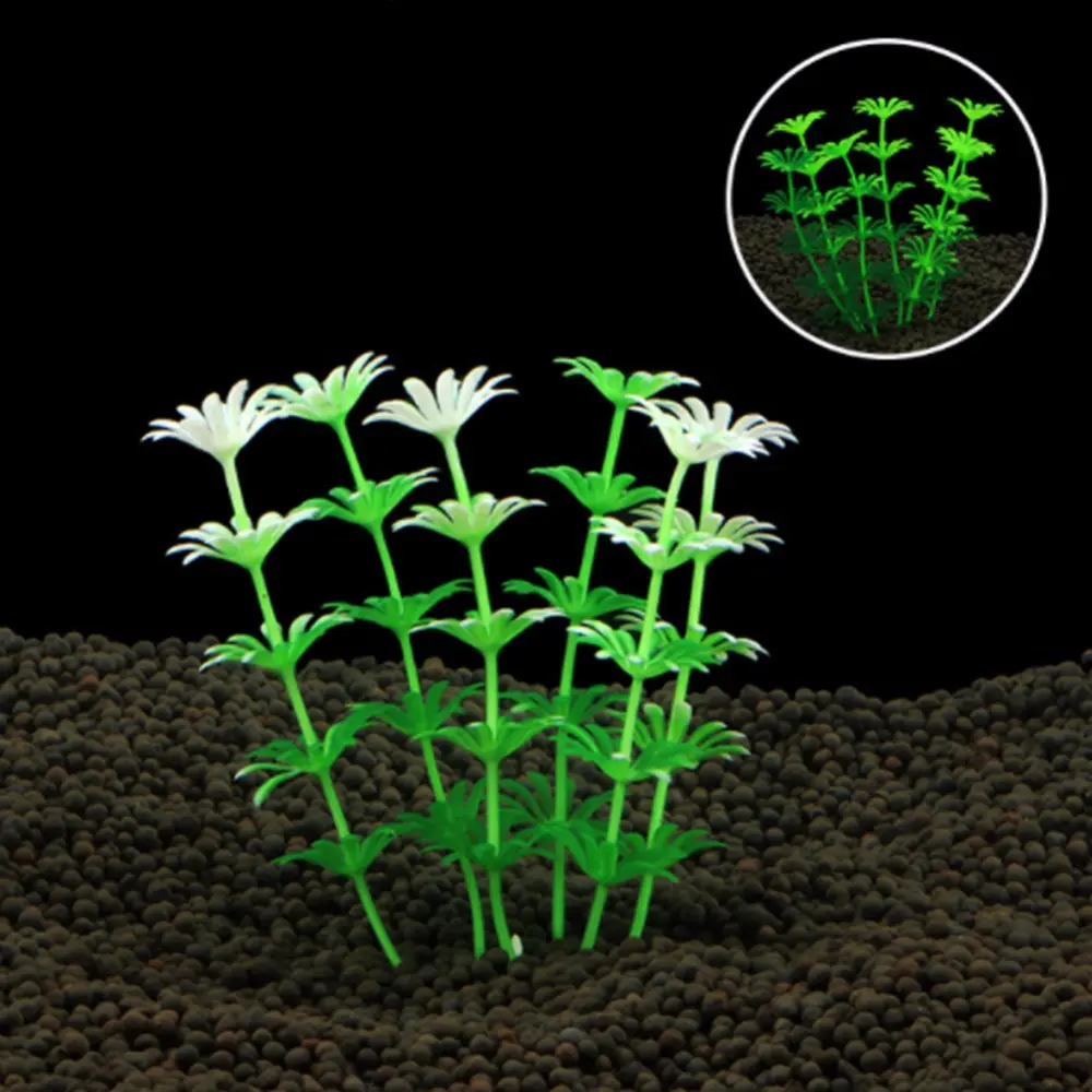 Fish Tank Ornament Plant Aquarium Artificial Decor Plants Simulation Water Grass Fish Bowl Plastic Weeds Decoration 1Pc