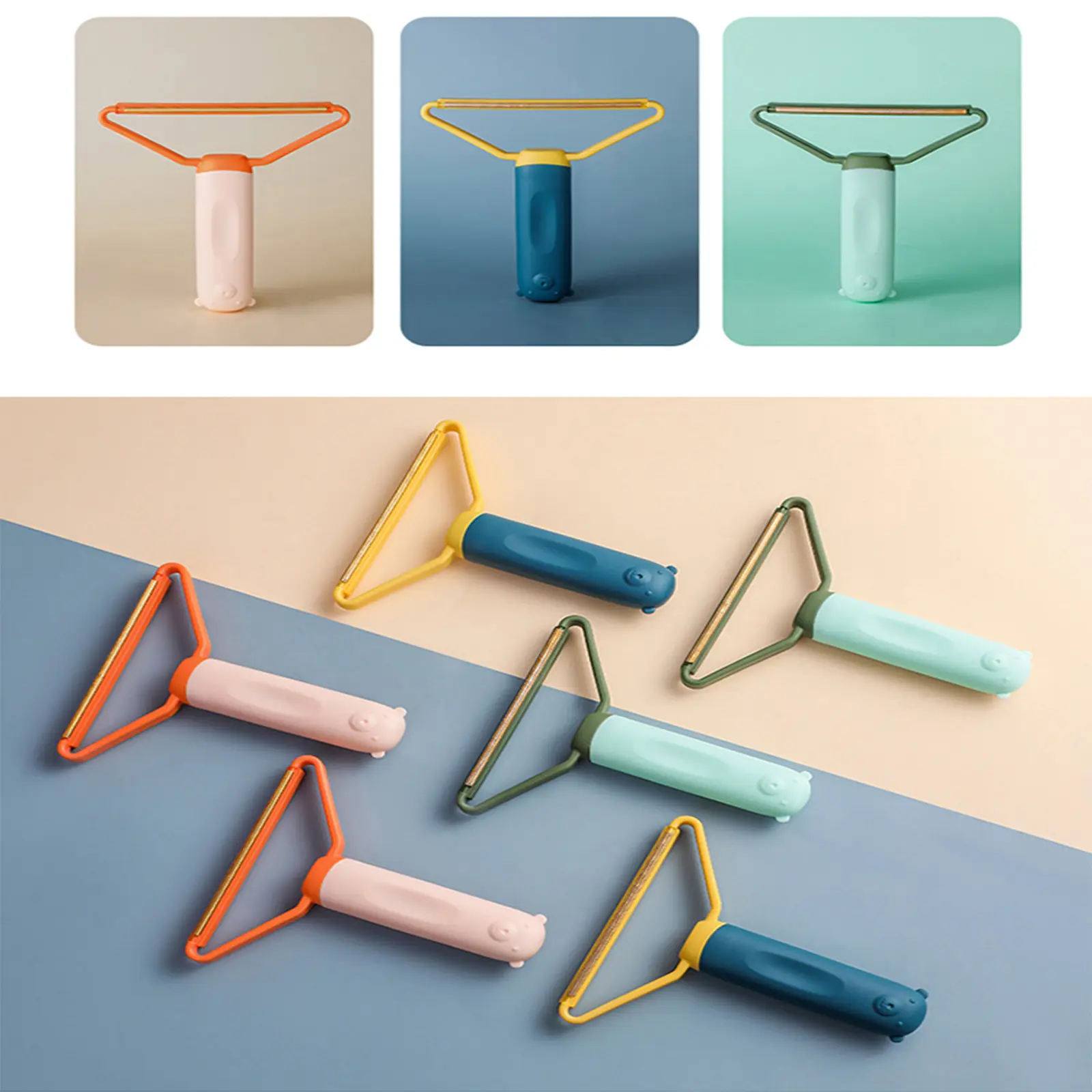 2in1 Double Sided Pet Hair Remover Lint Remover Clean Tool Shaver Sweater Cleaner Fabric Shaver Scraper For Clothes Carpet 1pc