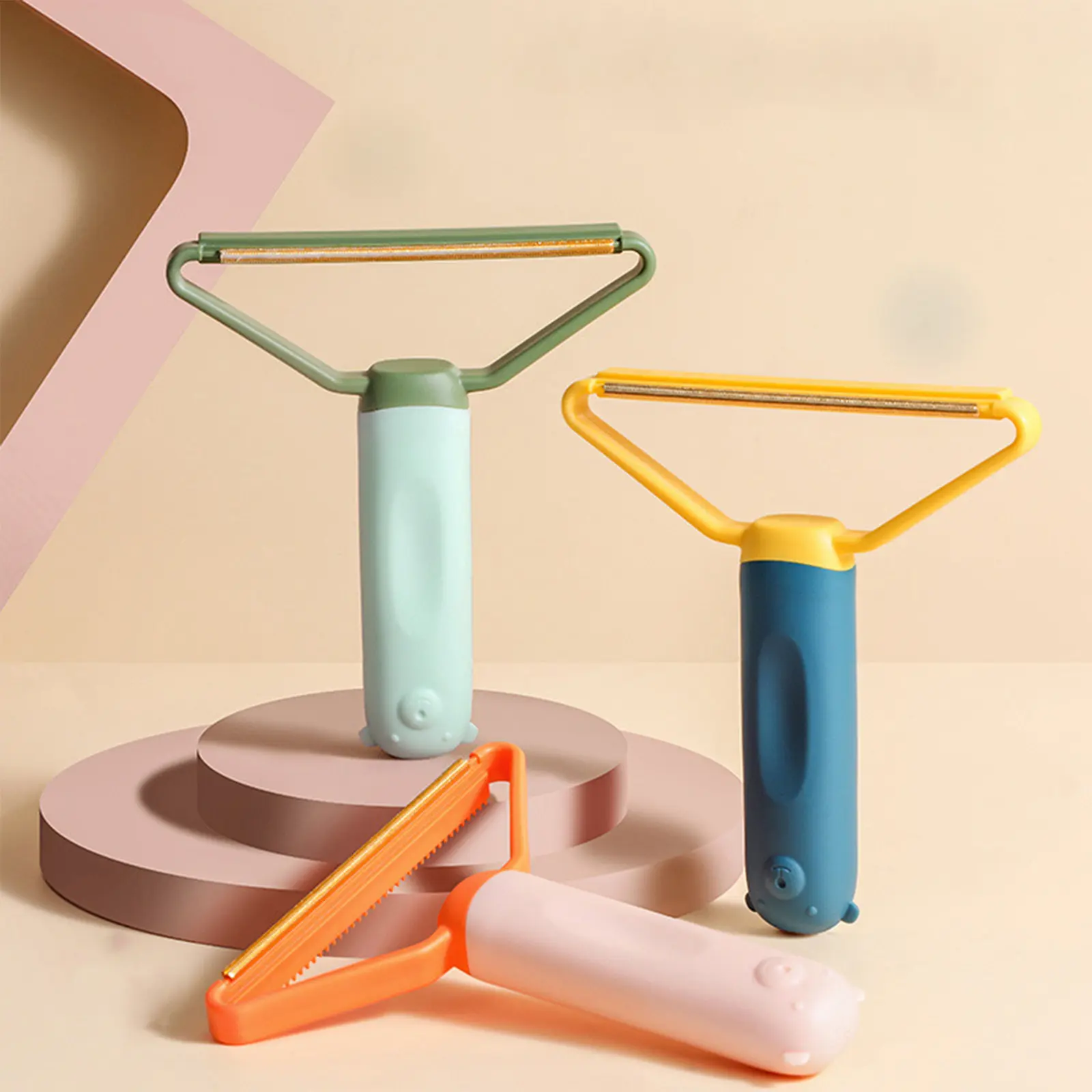 2in1 Double Sided Pet Hair Remover Lint Remover Clean Tool Shaver Sweater Cleaner Fabric Shaver Scraper For Clothes Carpet 1pc