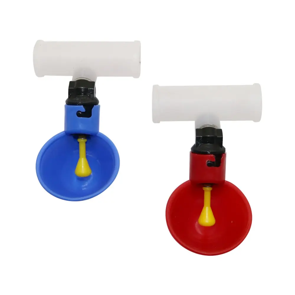3 Pcs Poultry Drinking Cup 20mm Or 25mm Connector Plastic Automatic Chicken Hen Feeder Poultry Supplies