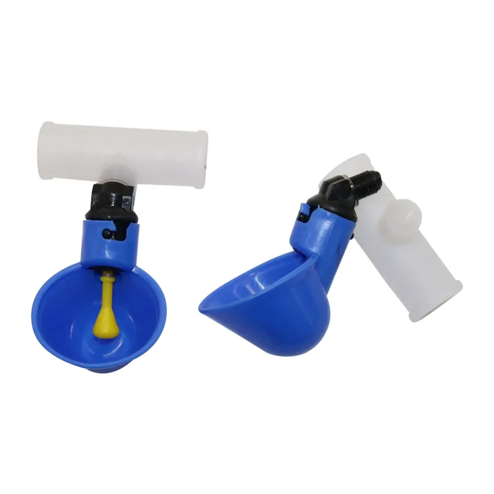 3 Pcs Poultry Drinking Cup 20mm Or 25mm Connector Plastic Automatic Chicken Hen Feeder Poultry Supplies