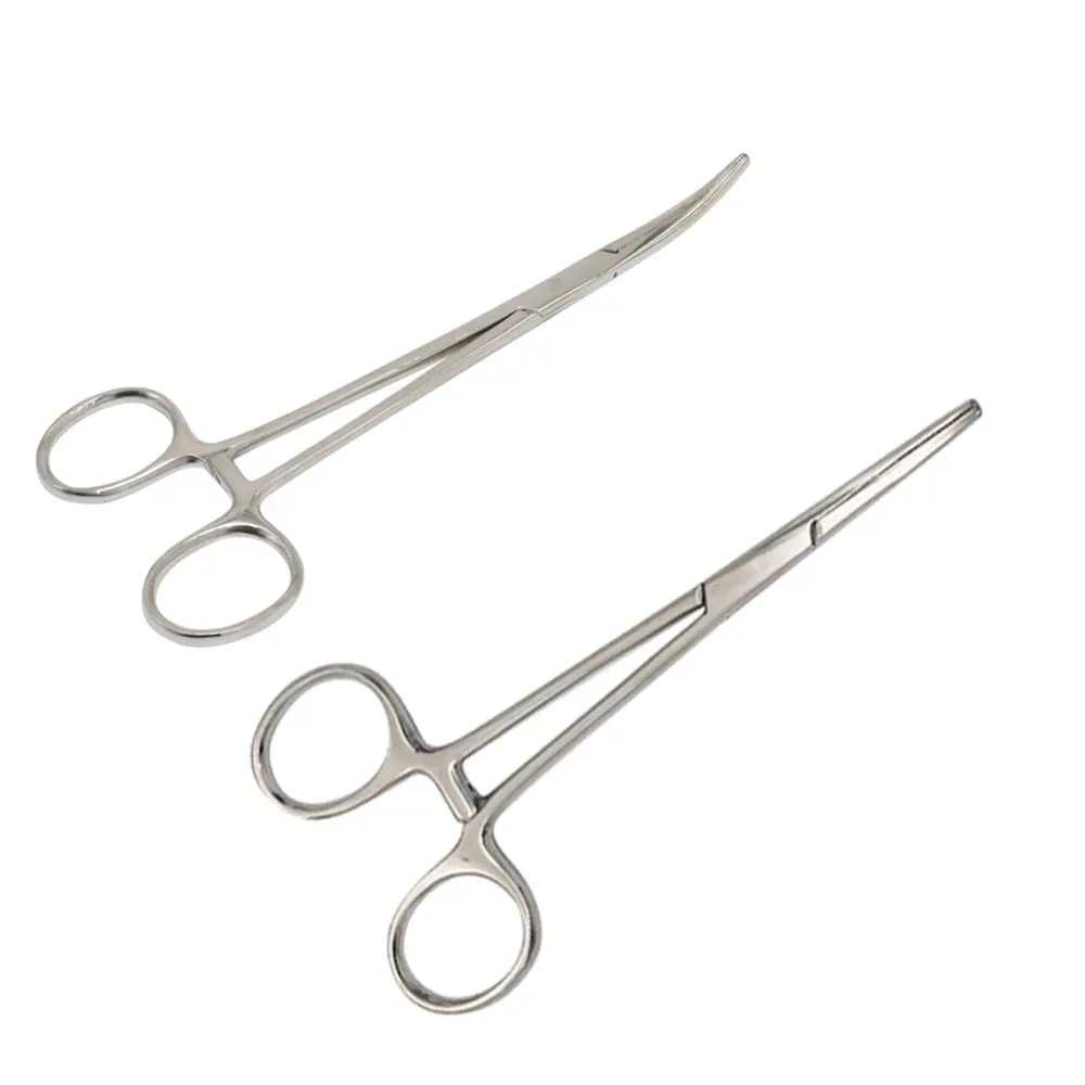 1 Pcs Stainless Steel Vascular Clamp Forceps Surgical Forceps Surgical Tool kit Hemostat Locking Clamps Forceps Fishing Pliers