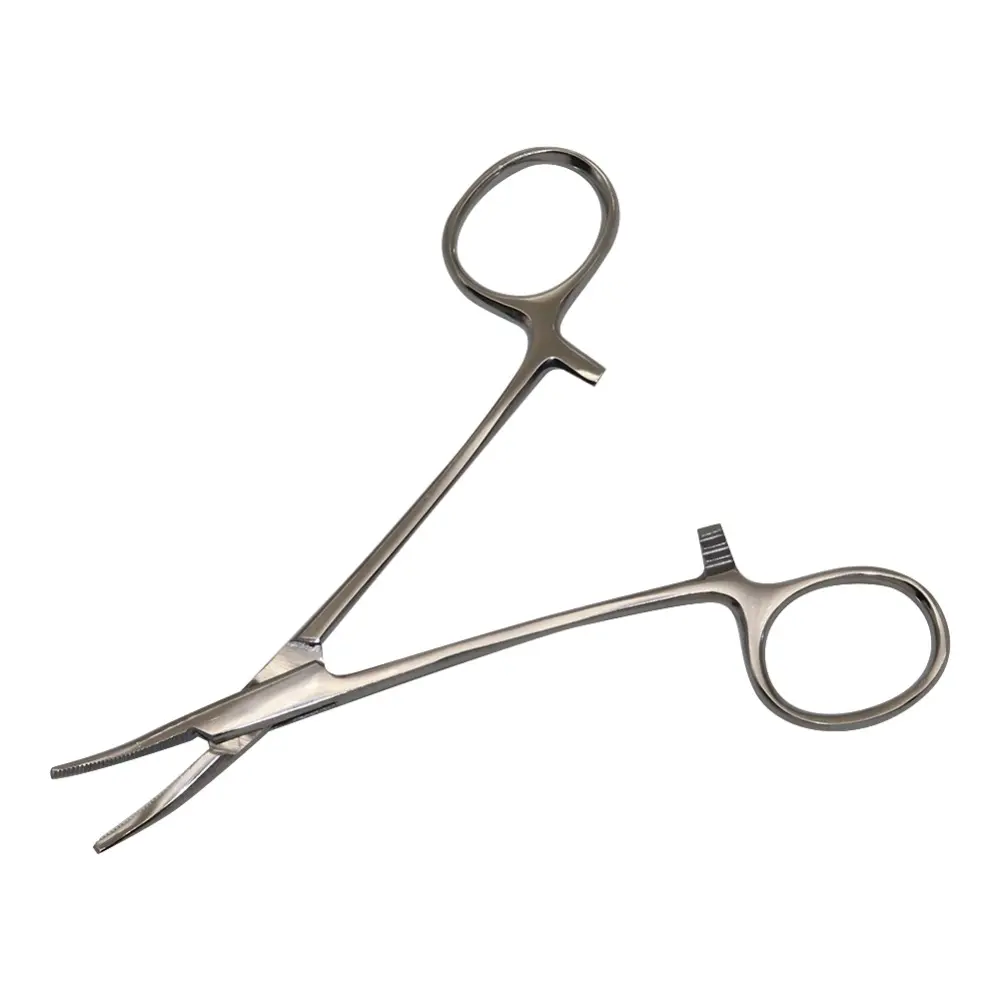 1 Pcs Stainless Steel Vascular Clamp Forceps Surgical Forceps Surgical Tool kit Hemostat Locking Clamps Forceps Fishing Pliers