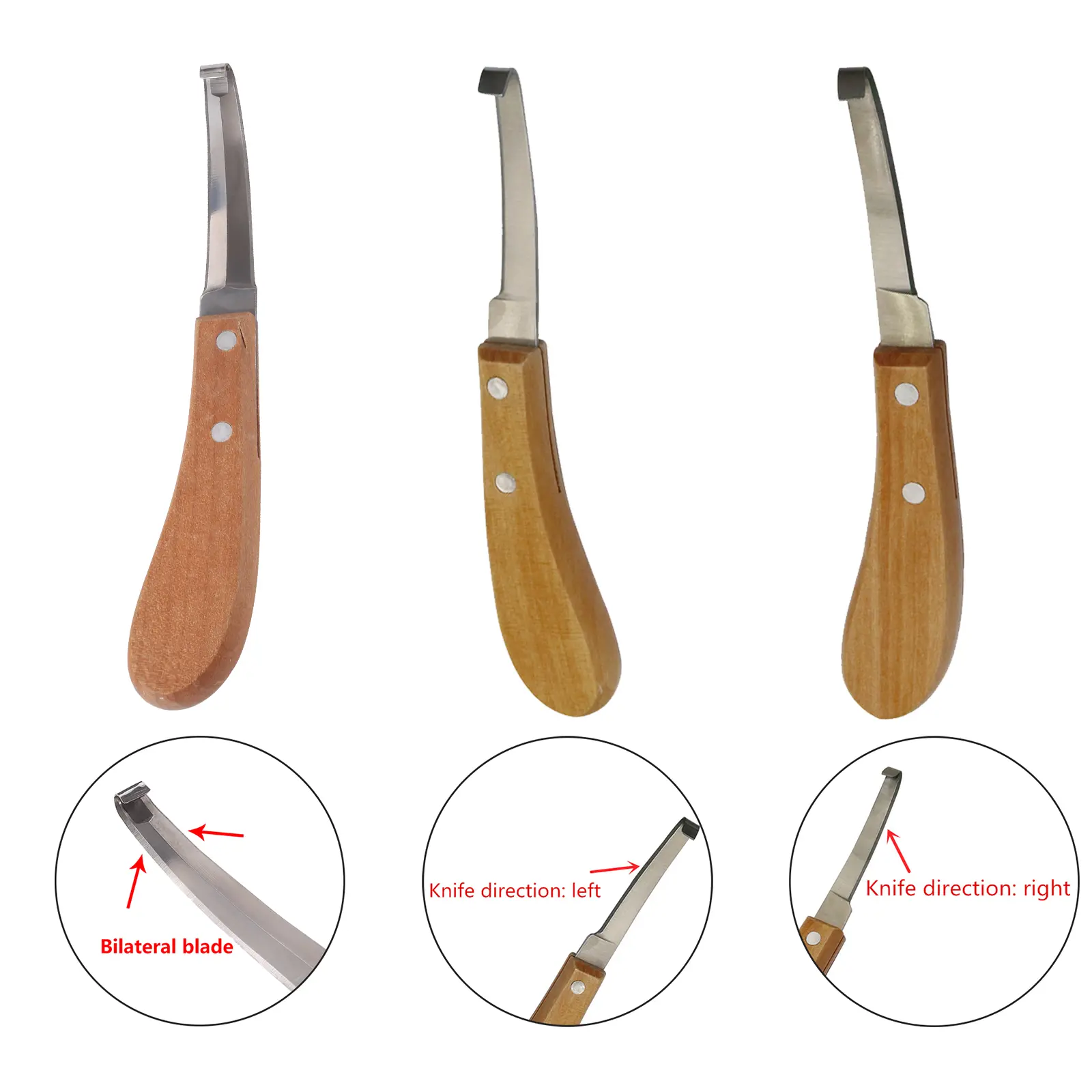Cattle Horses Hoof Cutter Goat Sheep Pig Foot Repairing Neat Tools Right/Left Hand Animal Foot Pruning Tools Veterinary Supplies