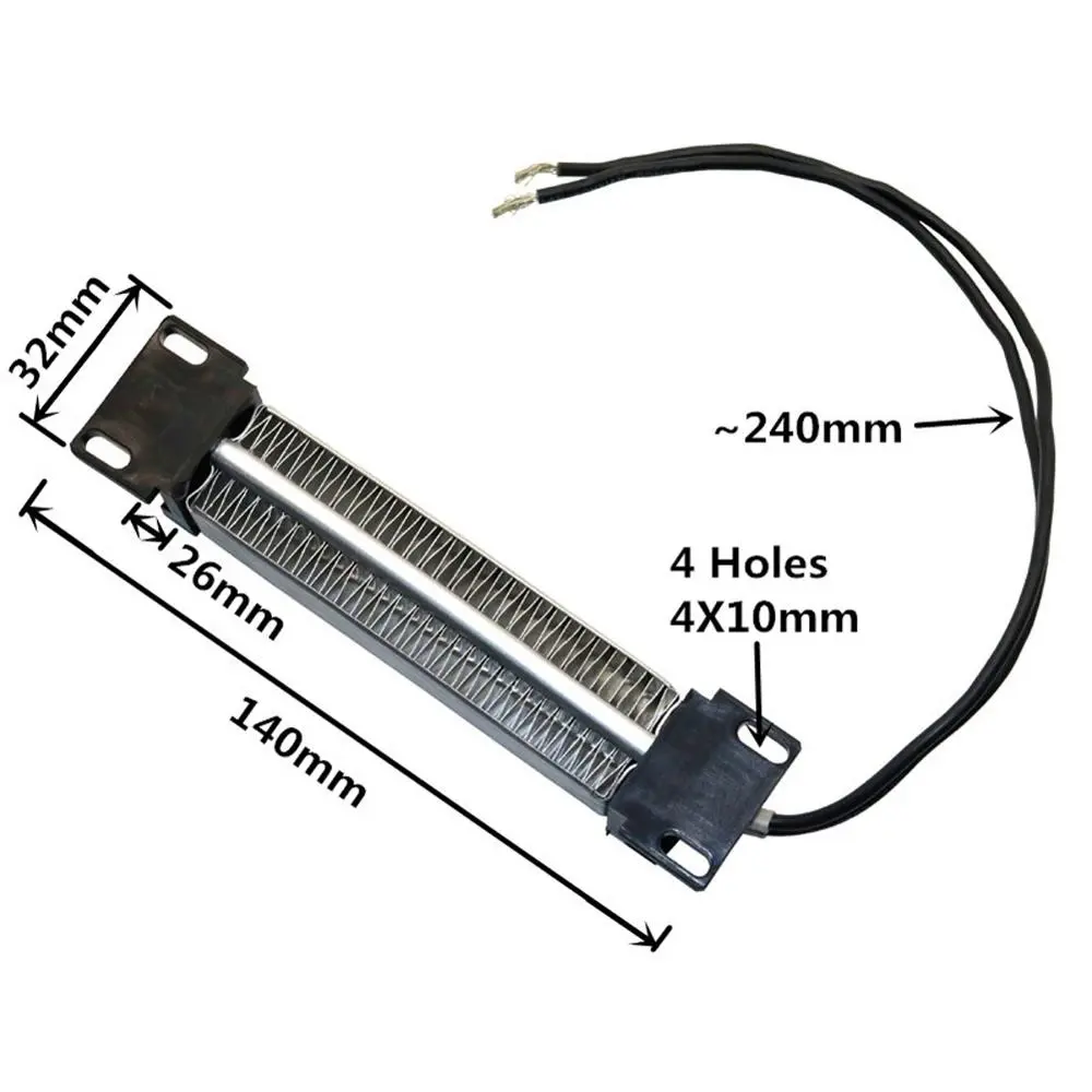 1Pc PTC Air Heater 12V 50W/100W/150W Electric Heating Body  Surface Of The Insulating Heat Element Heating Exchanger