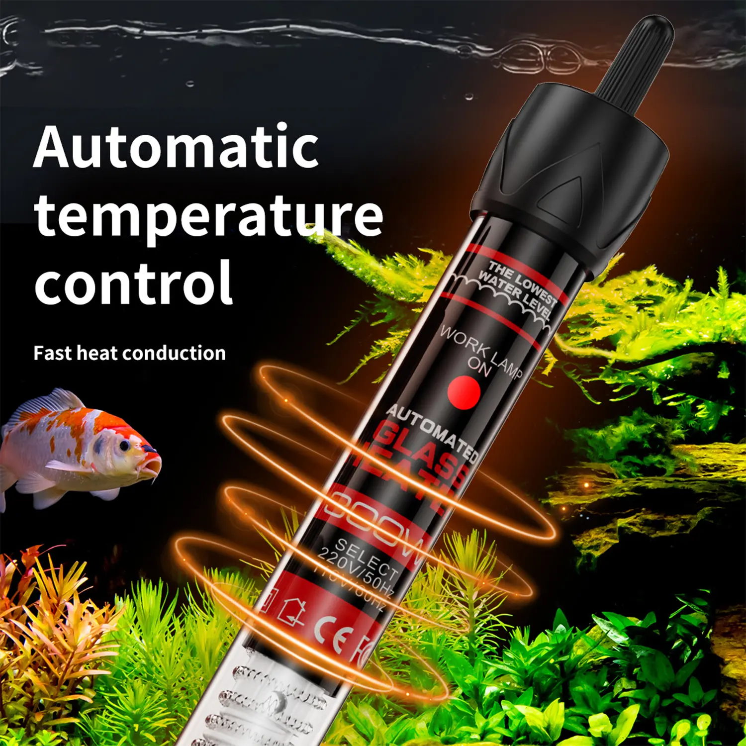 Fish Tank Heating Rod Aquarium Automatic Constant Temperature Heating Rod Precise Temperature Control Constant Temperature Rod