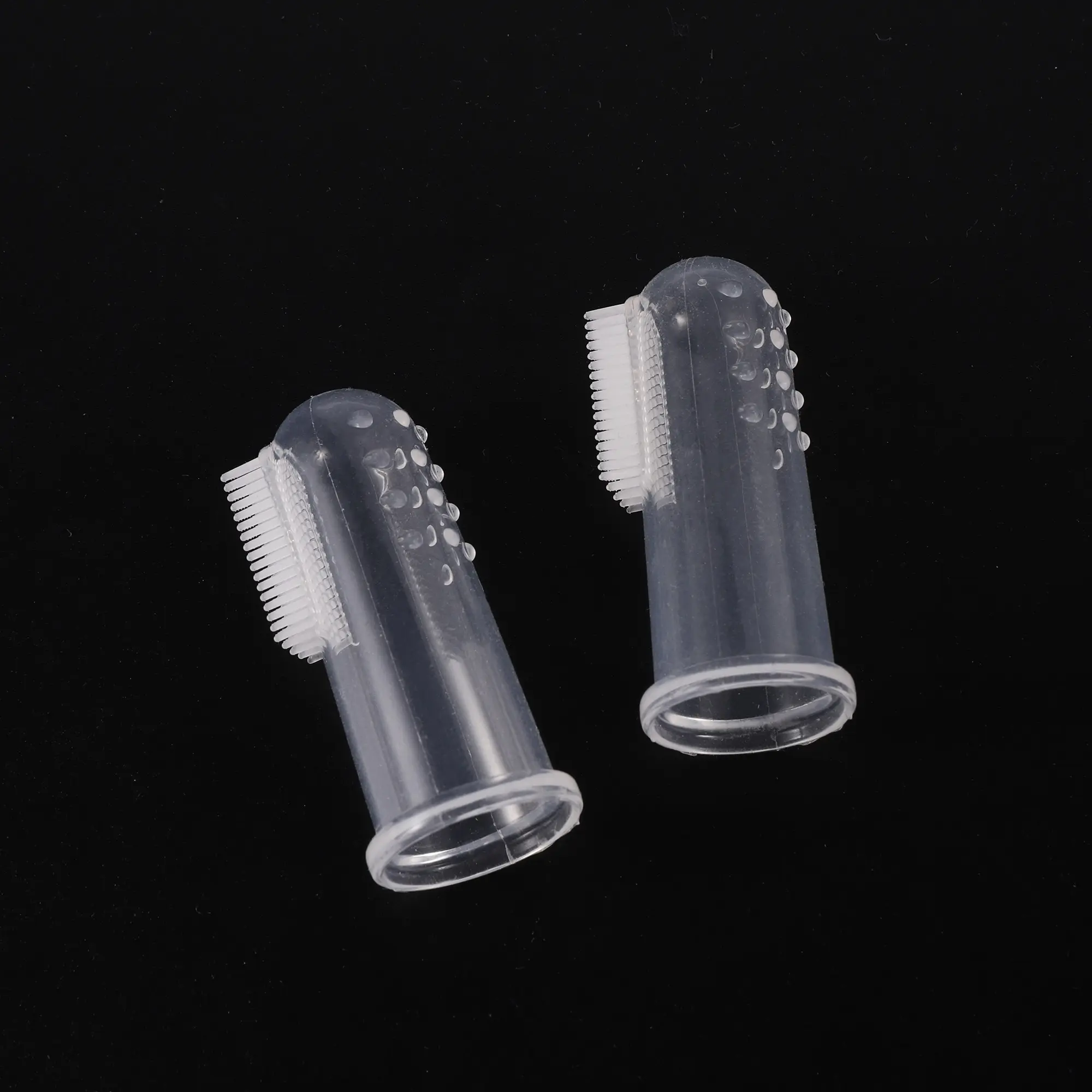 Silicone Soft Pet Finger Cuff Toothbrushes Dog Brush Bad Breath Tartar Teeth Care Tool Cat Cleaning Scrub Silicagel Pet Supplies