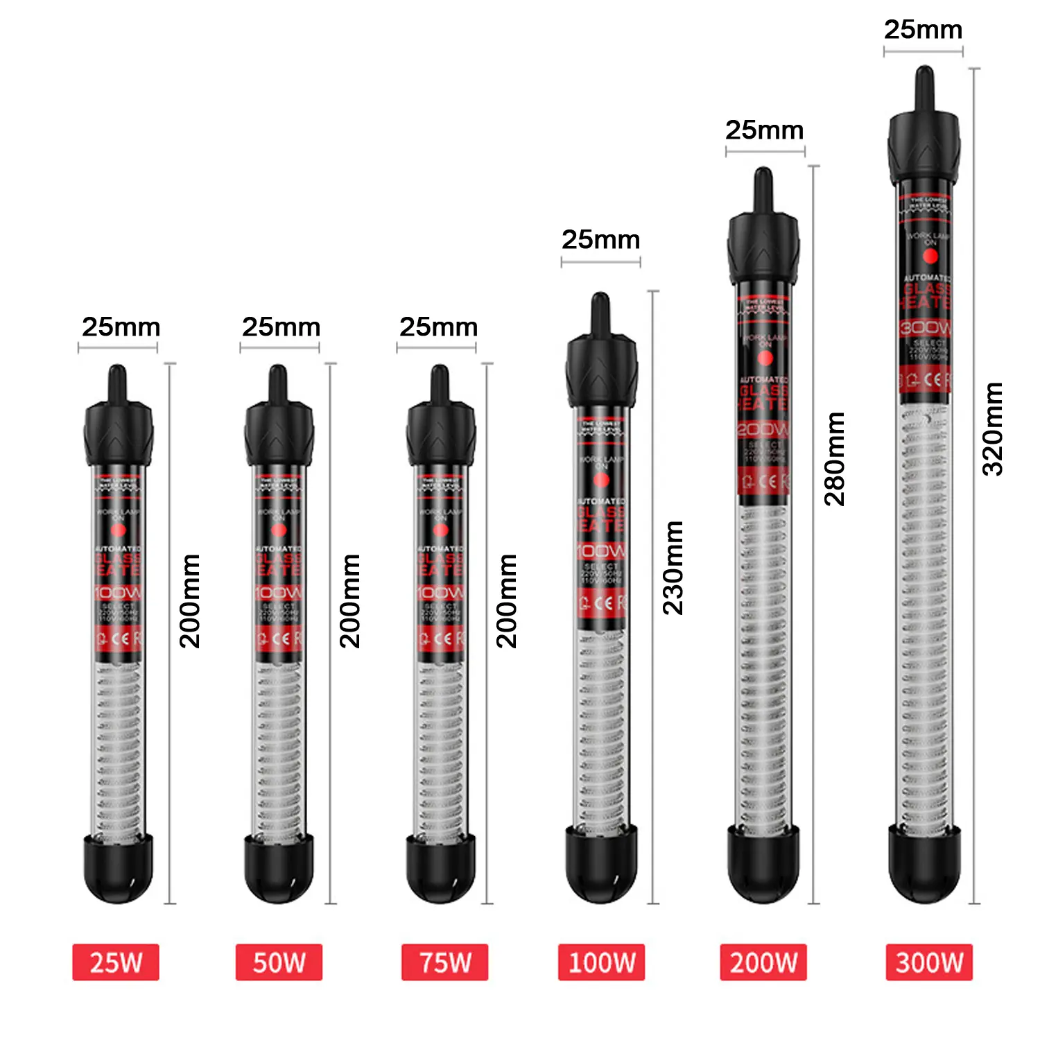 Fish Tank Heating Rod Aquarium Automatic Constant Temperature Heating Rod Precise Temperature Control Constant Temperature Rod