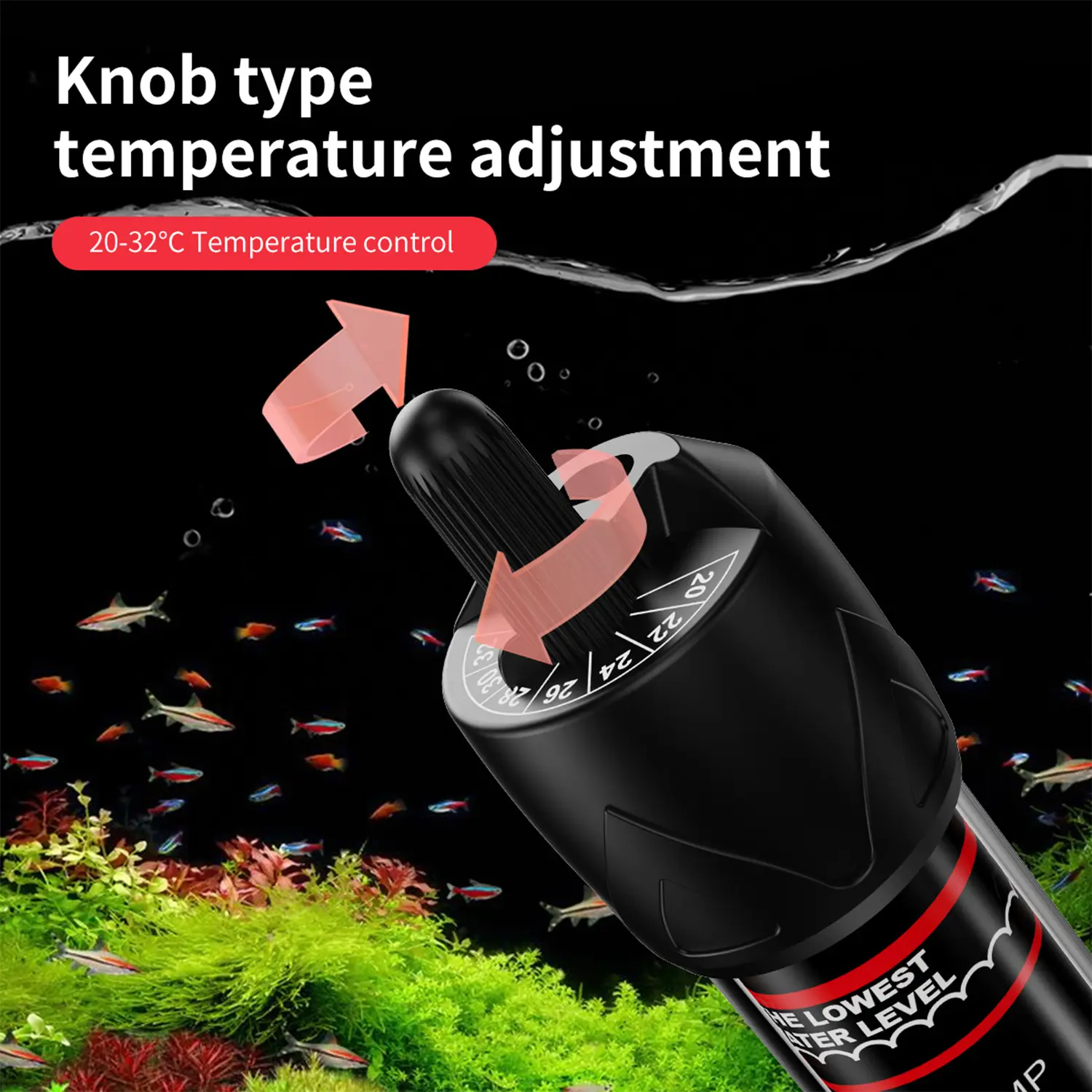 Fish Tank Heating Rod Aquarium Automatic Constant Temperature Heating Rod Precise Temperature Control Constant Temperature Rod