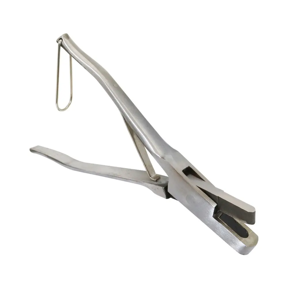 Stainless Steel Pig Ear Punch Pliers U-V Shaped Animal Ear Pliers Pig Marker Forceps Cattle and Sheep Farm animal Marking Pliers