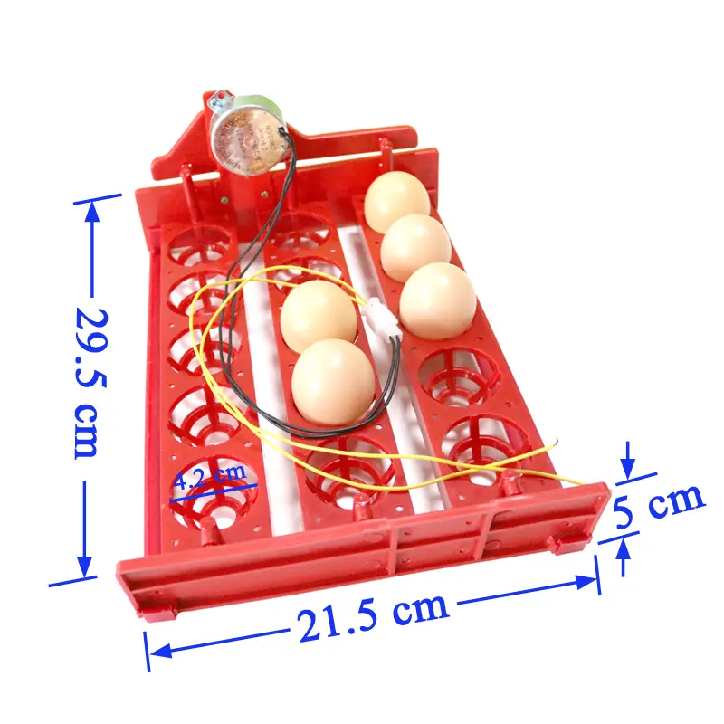 15 Eggs Incubator Egg Tray 3 x 5 Holes Automatic Incubator Egg Tray Automatically Turn The Eggs Poultry Incubation Equipment
