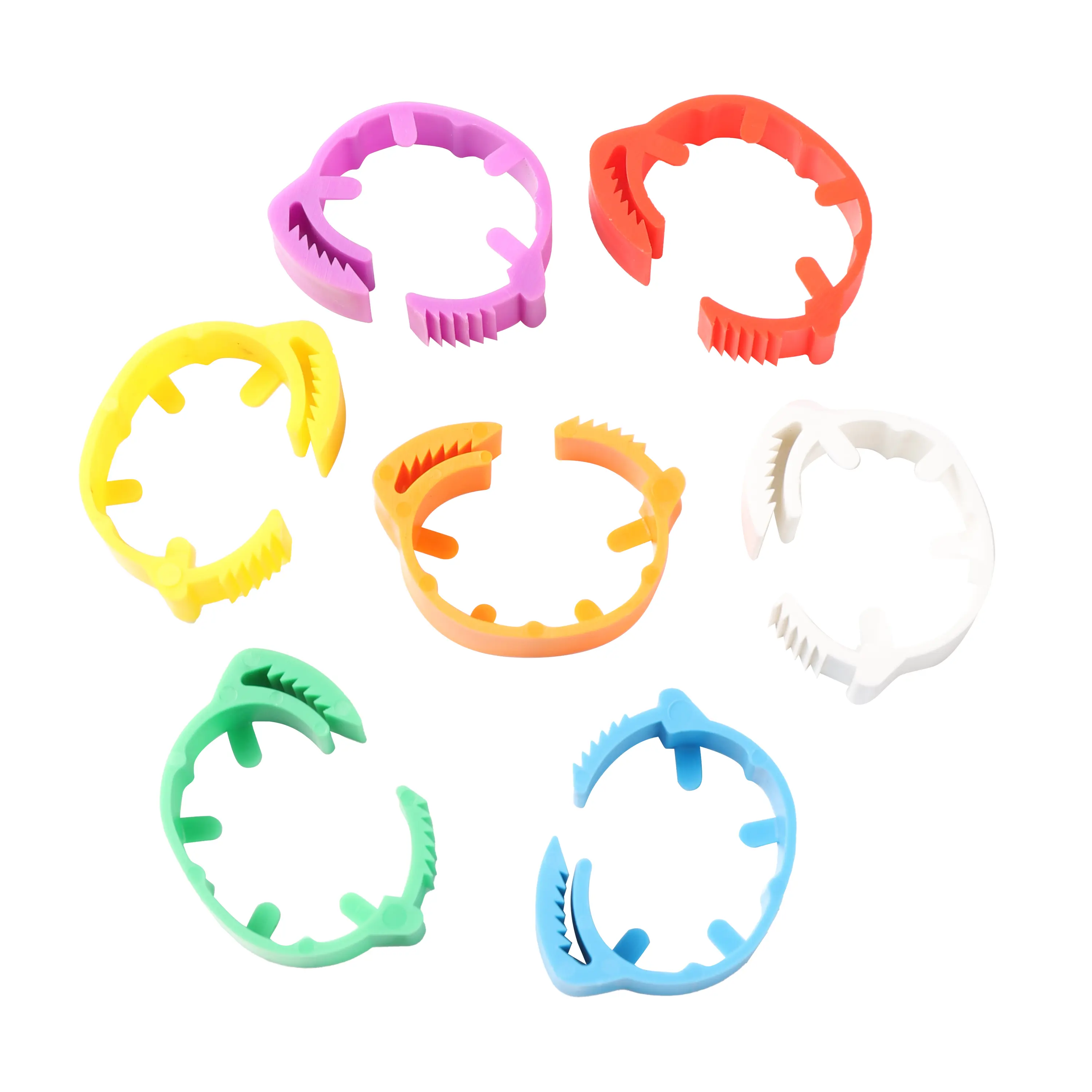 Adjustable Chicken Foot Ring Inner Diameter 2~2.4cm Chicken Poultry Flexible Retractable Foot Rings Poultry Farming Tool 100 Pcs