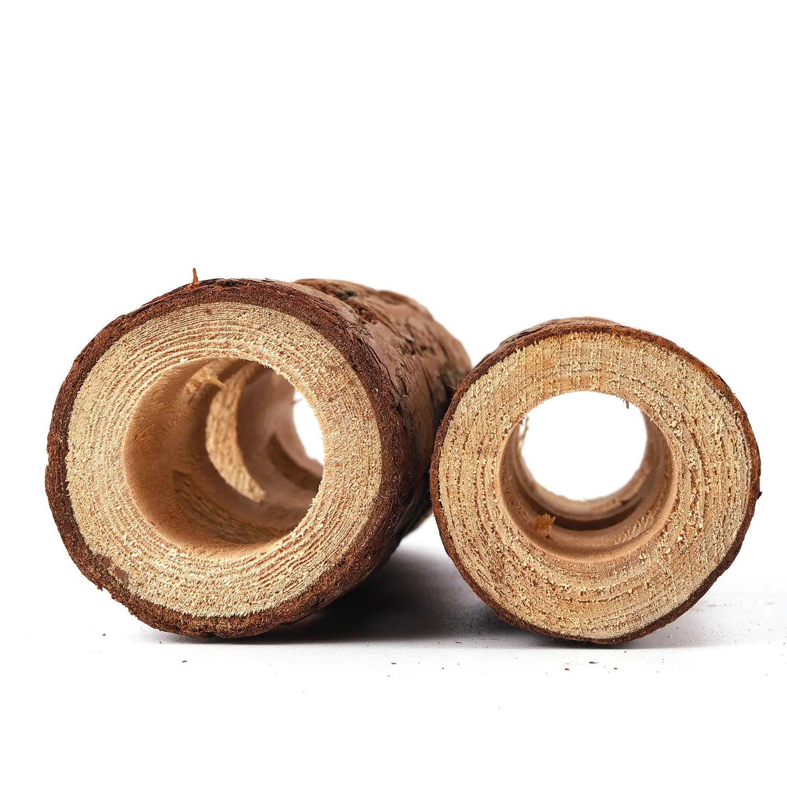 Pet Hamsters Mouses Wood Tunnel Tube Forest Hollow Tree Trunk Teeth Grinding Natural Wood Chew Toys for Small Pet Supplies 1 Pc