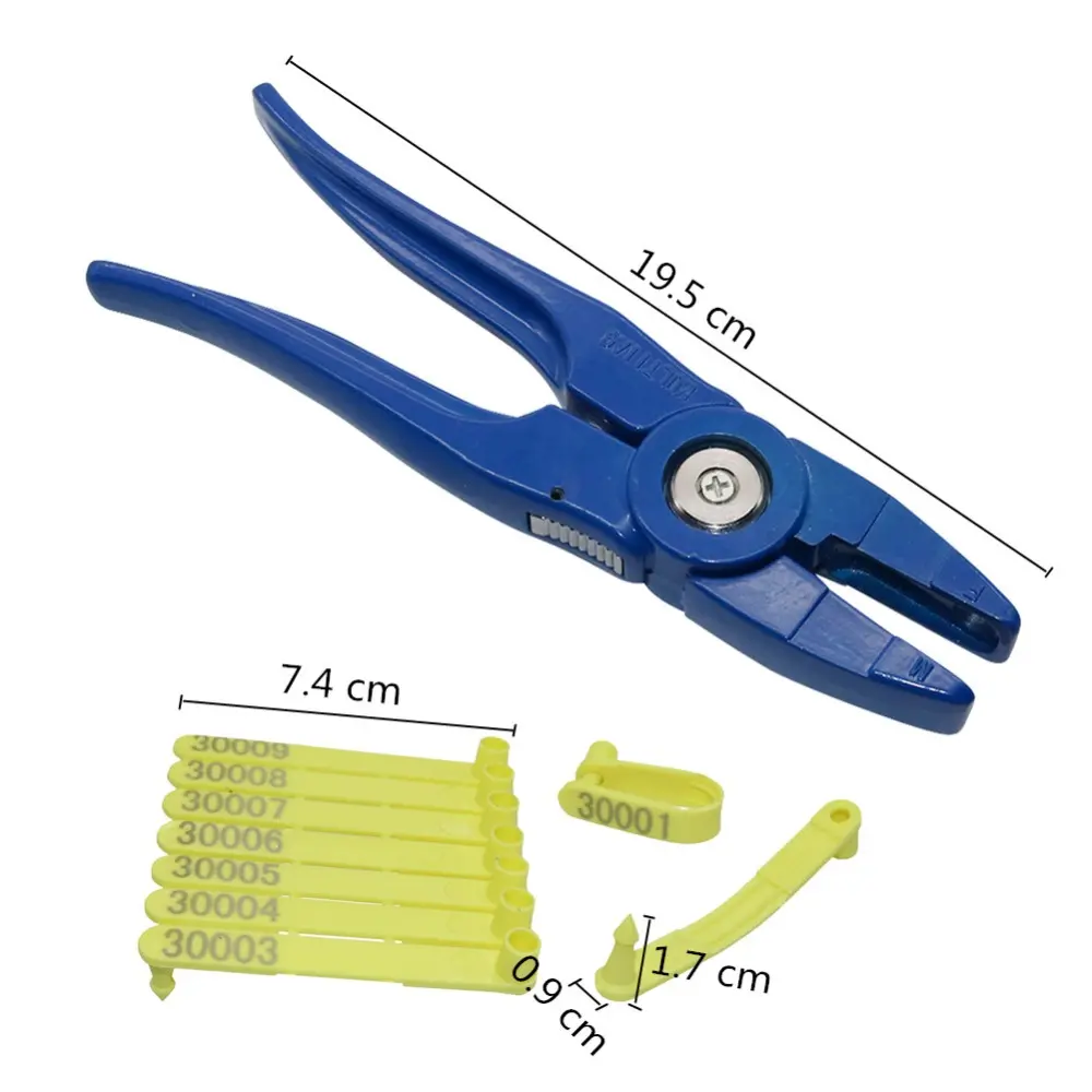 Livestock Animal Ear Tag Pliers Dog Rabbits Sheep Ear Tags Nylon Material Sheep Laser Ear Tag