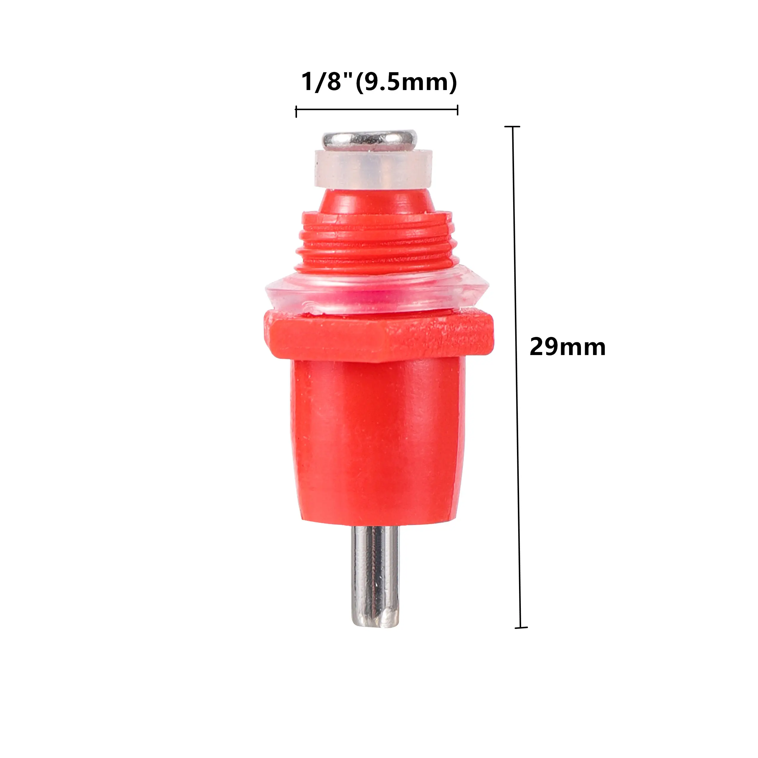 20 Pcs Red Spring Type Chicken With Nipple Drinking Water Drinking Fountain Mouth Water Poultry Farming Equipment