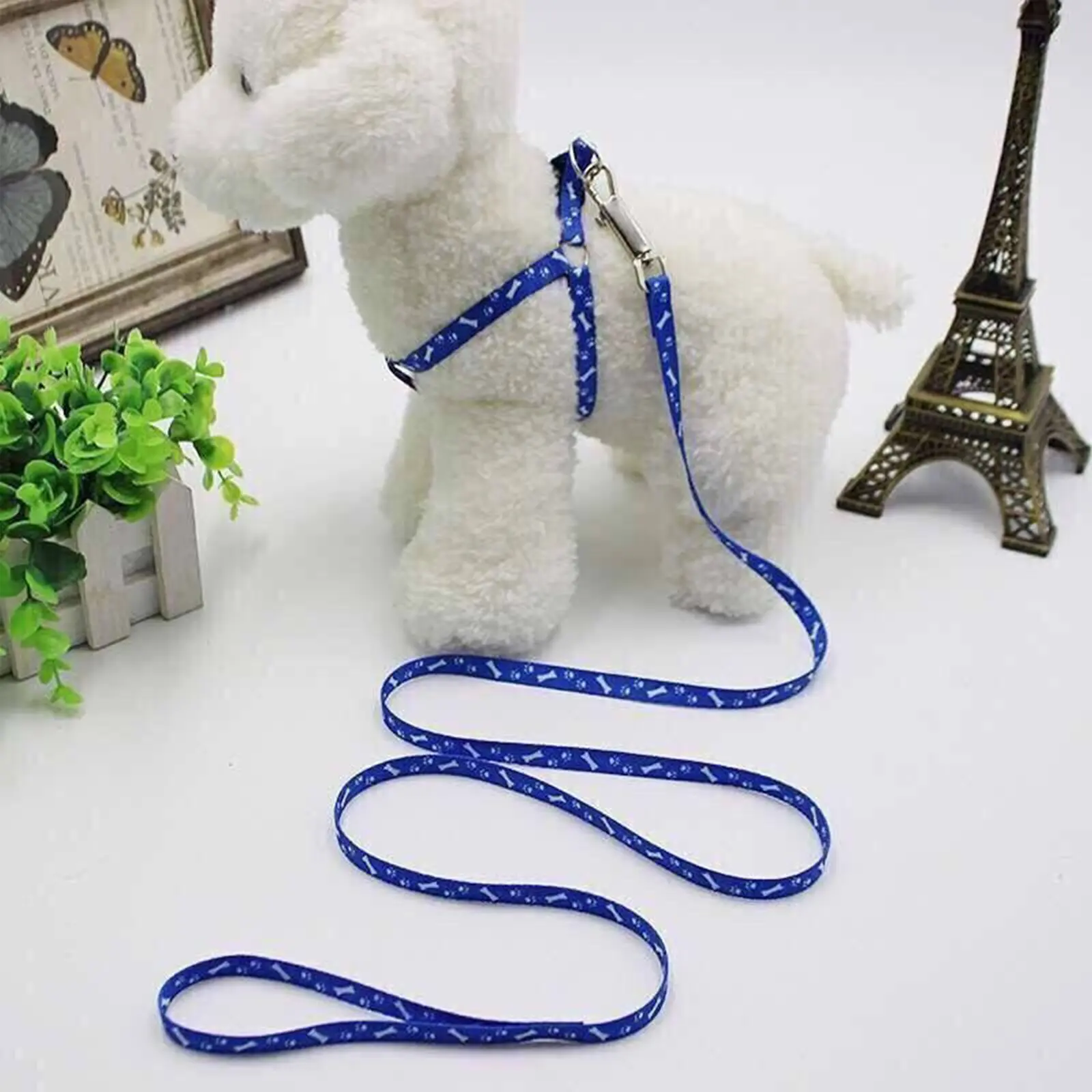 Cheap Small Dog Leash Puppy Leashes Teddy Pet Leash And Harness Set Cute Lead Rope Set Cat Kitten Leash Pet Things Decoration