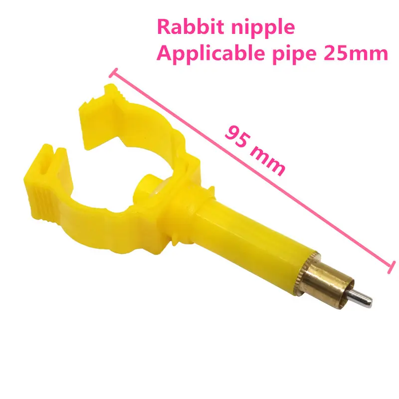 5Pcs Rabbit Drinking Nipple Lengthened Copper Head Automatic Drinking Fountain Farm Drinking Water Accessories For Pipe 25mm