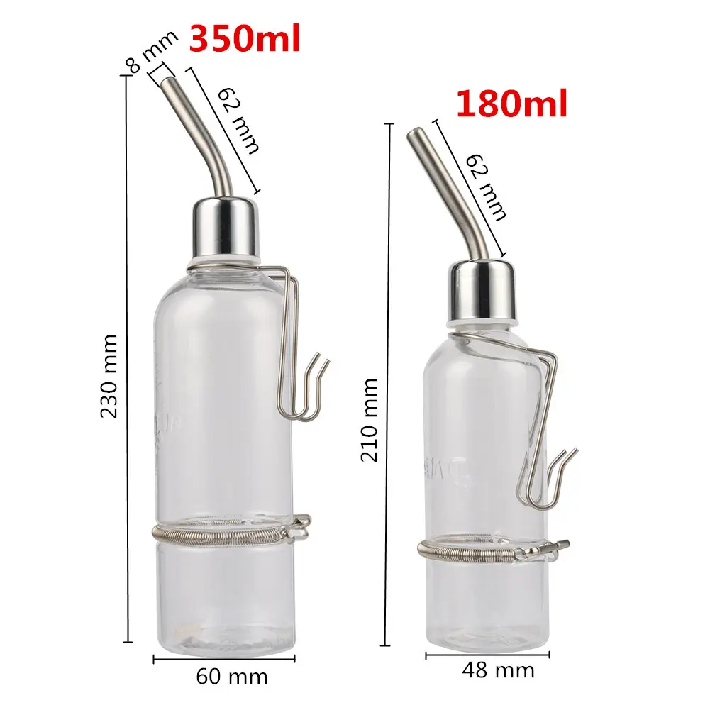180ml/350ml Small Pet Rabbits Hamster Drinking Bottle Guinea Pig Water Fountain Hedgehog Totoro  Drinker Dispenser Feeder