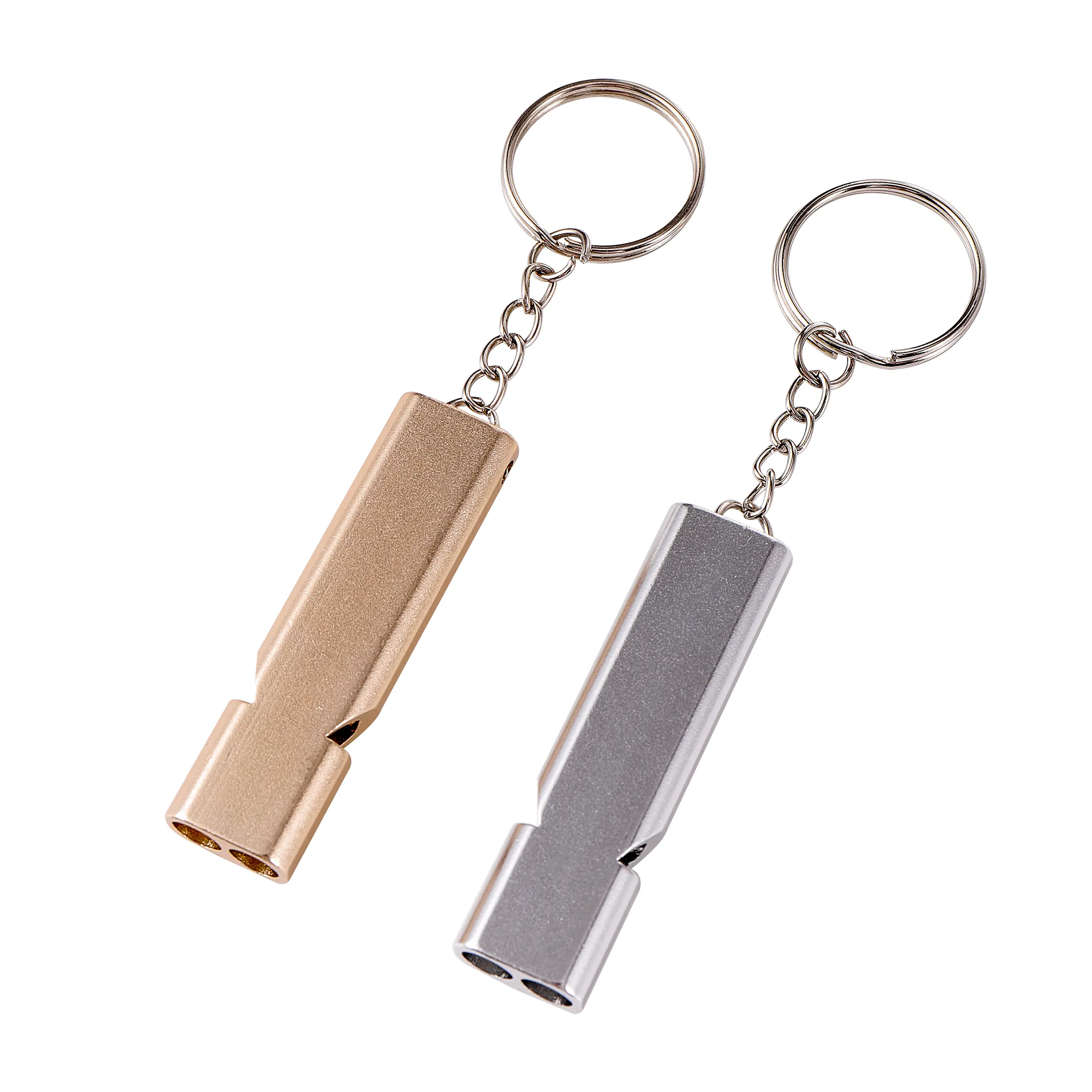 Pet Dog Training Whistle Aluminum Two-tone Training Whistle Cats Birds Training Tool for Recall Barking Control Survival Whistle
