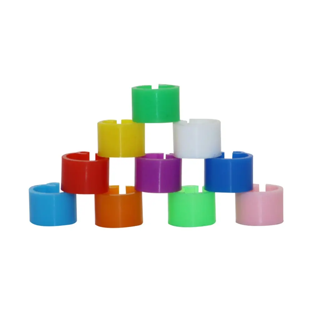 100 Pcs Bayonet Identification Ring Opening No number Bird Foot Ring Pigeons Rings Inner diameter 6mm Bird Training Supplies