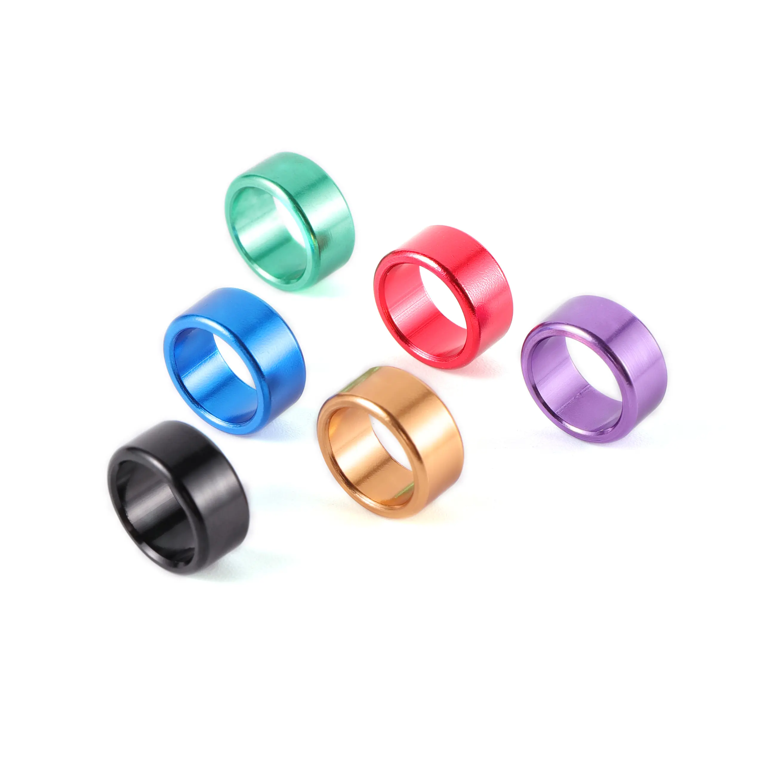 Pet Bird Foot Ring 8/10mm Aluminium Bird Ring Pigeon Leg Bands Outdoor Flying Training Identification Foot Ring 6 Colors 10 Pcs