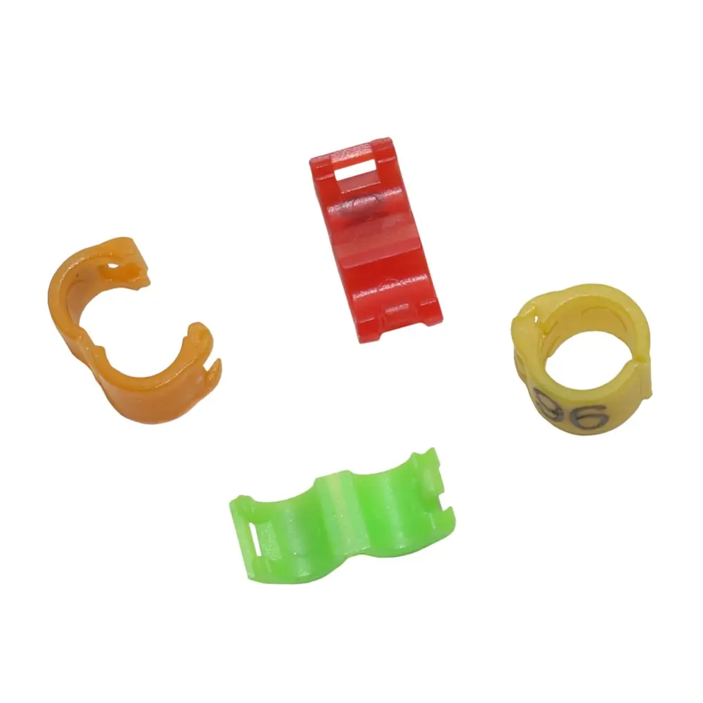 10 Pcs Inner 2.7/ 3/4/4.5/5mm Canary Clip Ring Bird Pigeon Parrot Leg Rings Small Birds Foot Rings With Number Bird Clip Ring