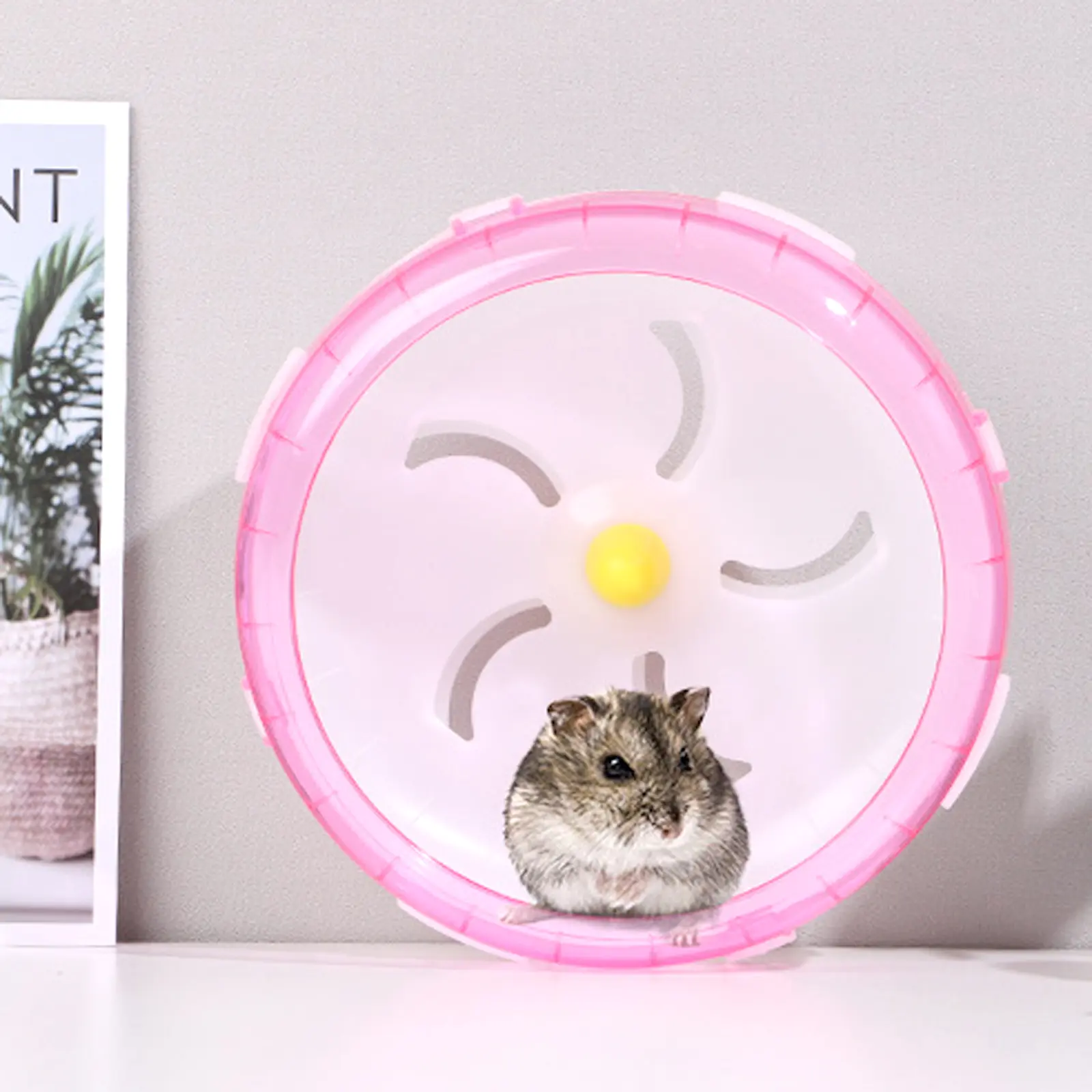 Hamster Running Disc Toy 3-Size Silent Small Pet Rotatory Jogging Wheel Small Pets Sports Wheel Toys Hamster Cage Accessories