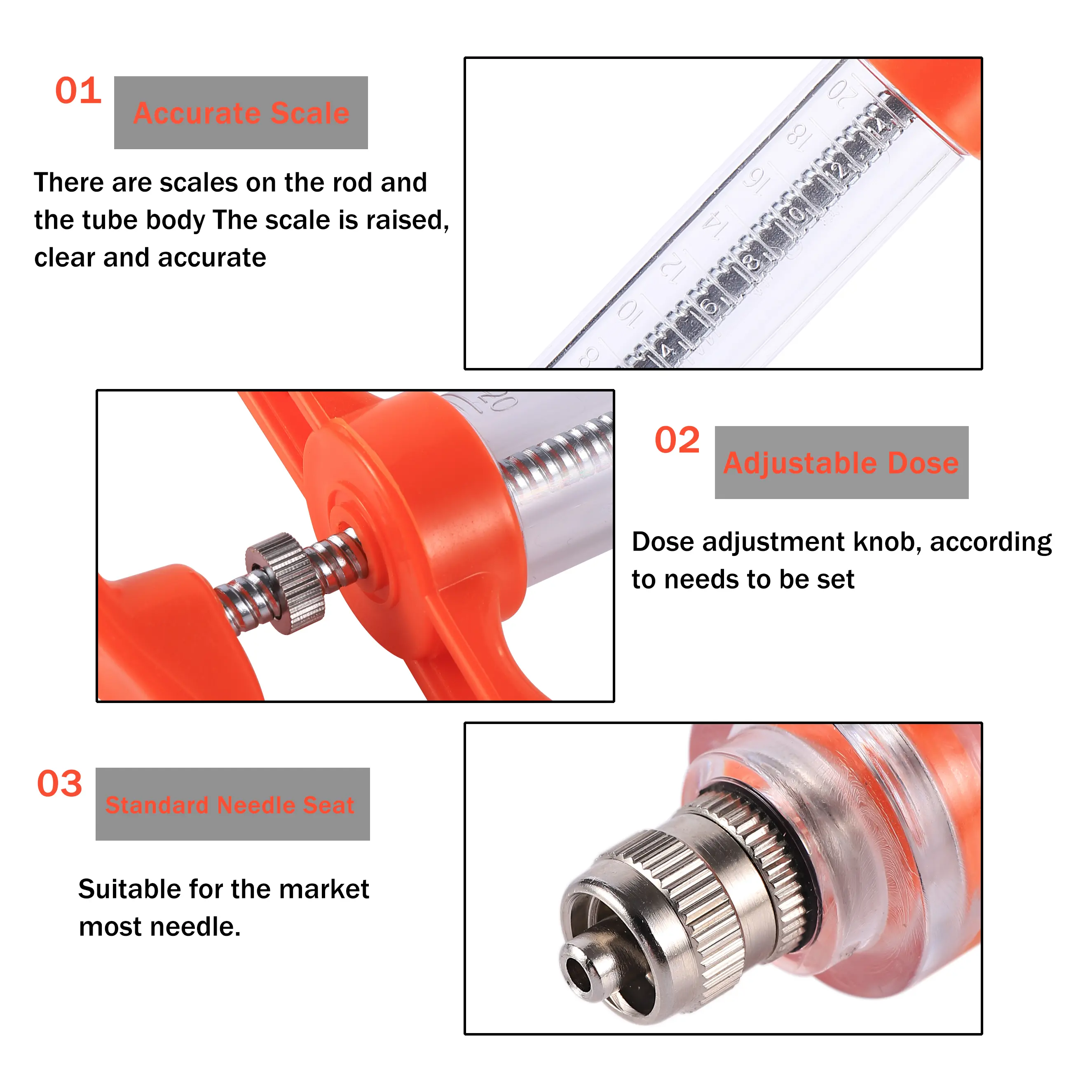 10ml/20ml Manual Feeding Rearing Gavage Crop Needle Straight Medication Tube Cage Birds Mice Parrot Fledgling Feeding Syringe