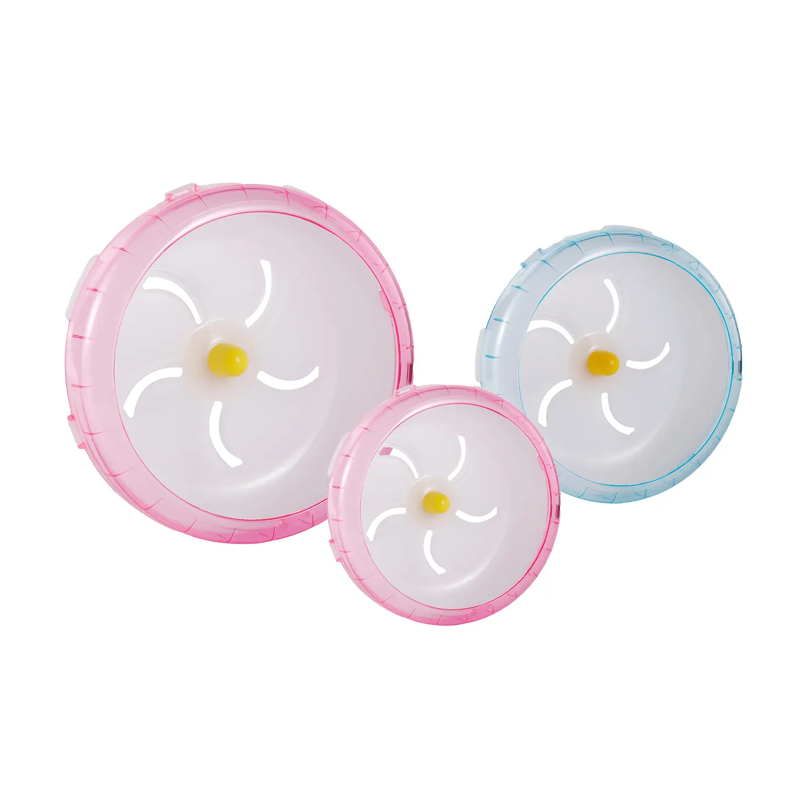 Hamster Running Disc Toy 3-Size Silent Small Pet Rotatory Jogging Wheel Small Pets Sports Wheel Toys Hamster Cage Accessories