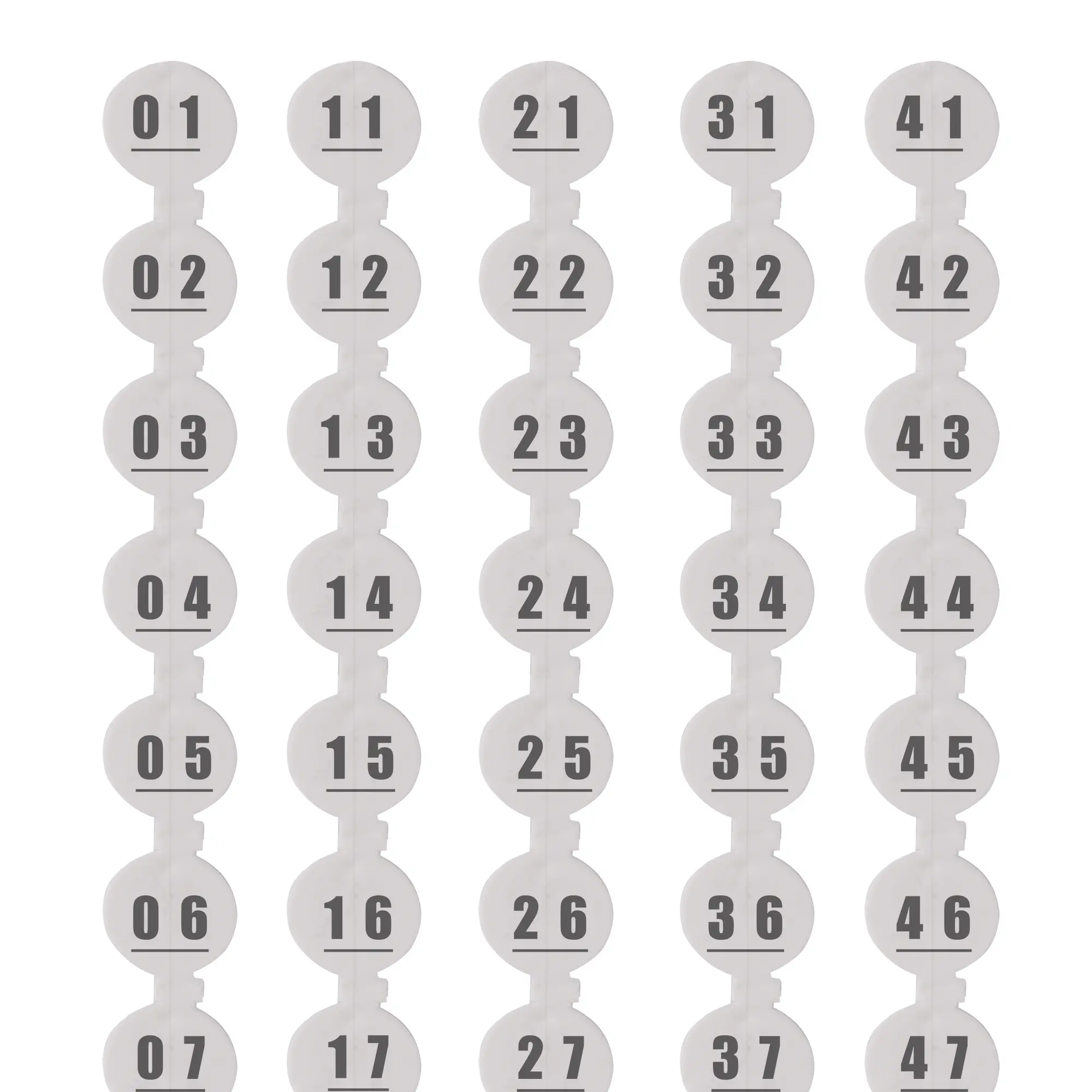 Chick Wings Number Identification Plate For Quail Pigeon Brooding Wing Number Round/Square Chicken Wing Number Plate NO.01~50