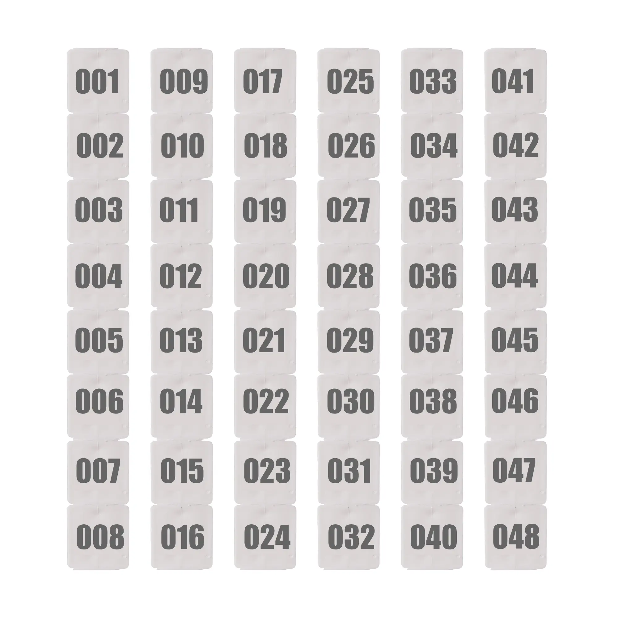 Chick Wings Number Identification Plate For Quail Pigeon Brooding Wing Number Round/Square Chicken Wing Number Plate NO.01~50