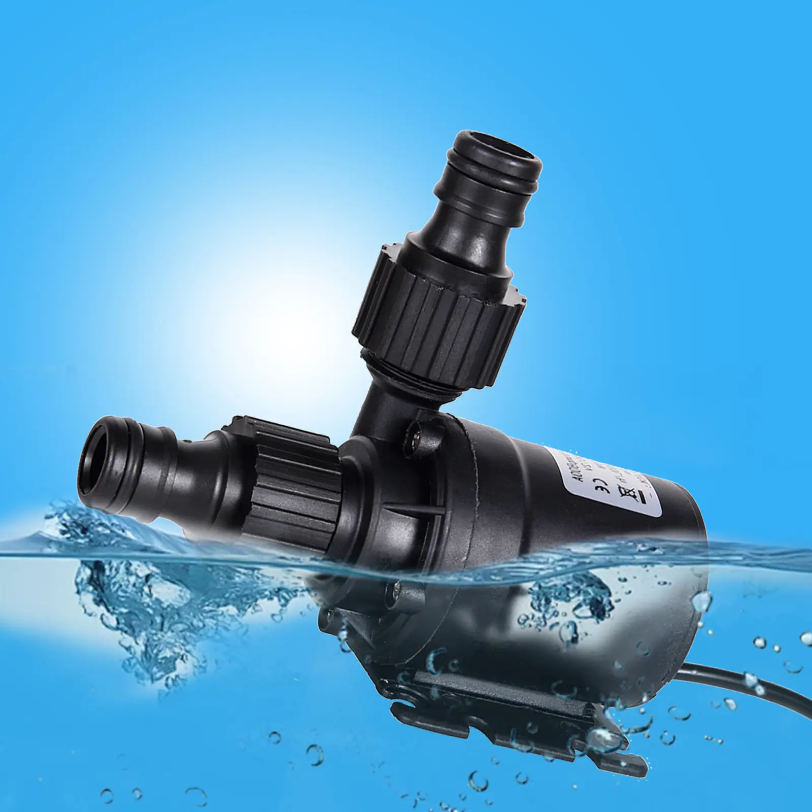 DC 12/24V Water Pump High Pressure Ultra Quiet 800L/H Low Noise Pump Fish Tank Water Circulation Small Booster Pump 1Pc