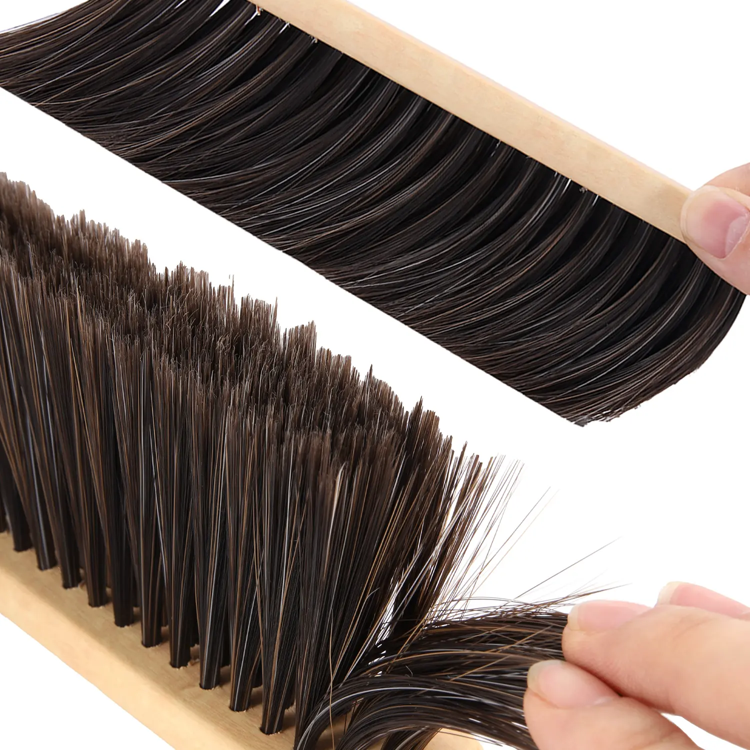New Beekeeping Equipment Wasp bee Sweep Horse Tail Hair Brush Wood High quality Honey Brush Sweep Beekeeping Tools 1Pc