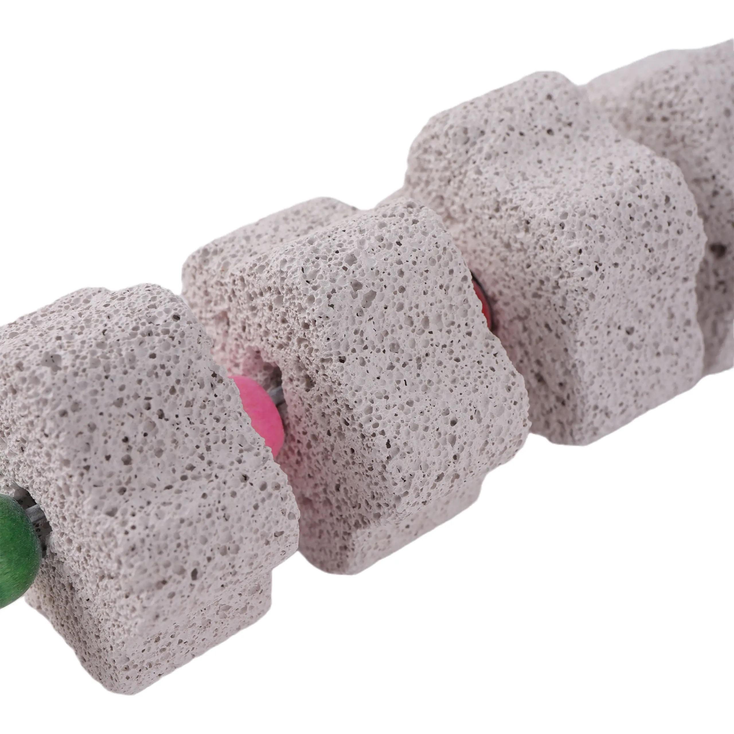 Stone Mineral for Ornament Parrot Pet Supplies Bird Cage Toy Grinding Stone Flower Shape Chew Bite Hang Style Parakeet Toy 1Pc